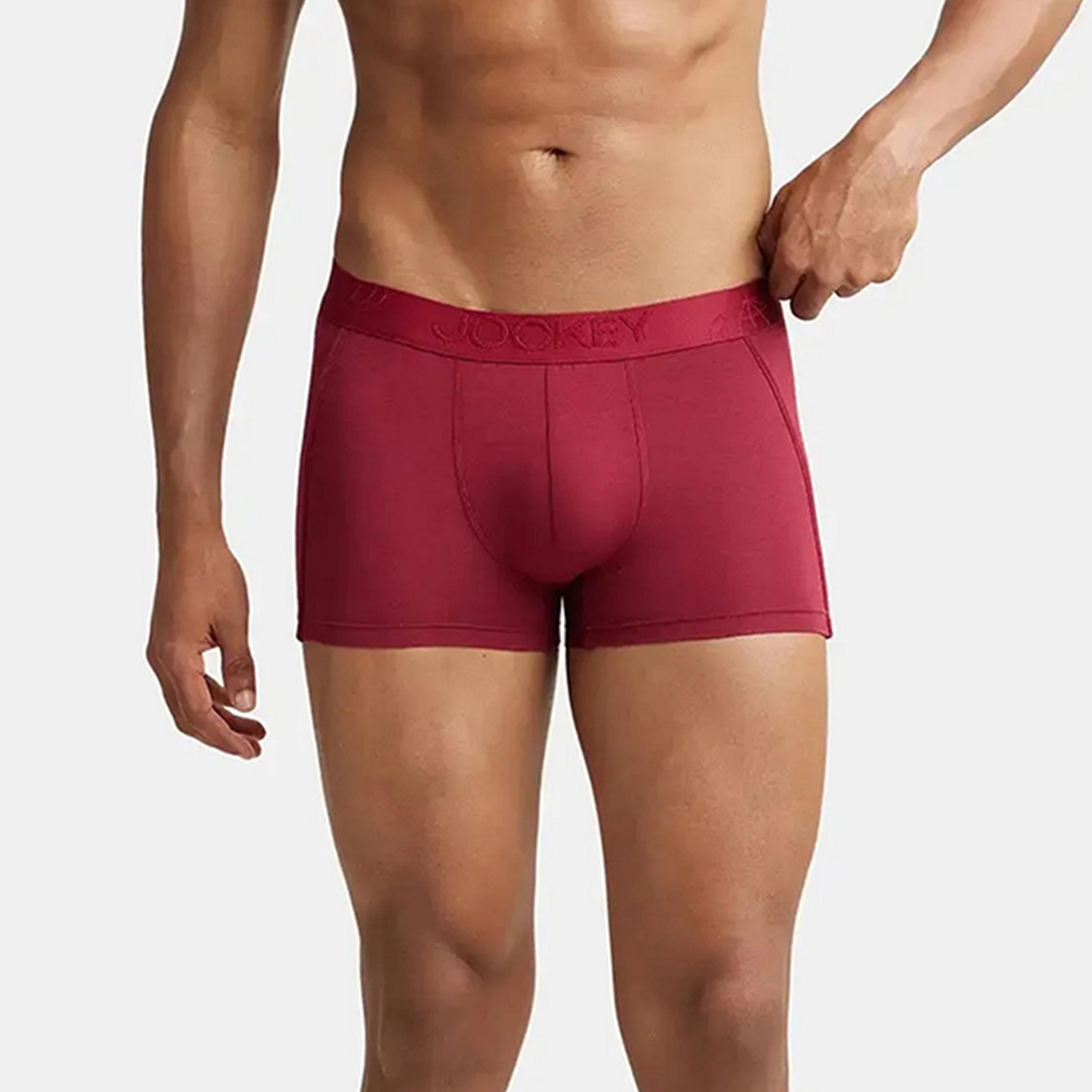 Jockey Brand Print Waistband Men's Trunks-men-clothing-innerwear-underwear-image-1