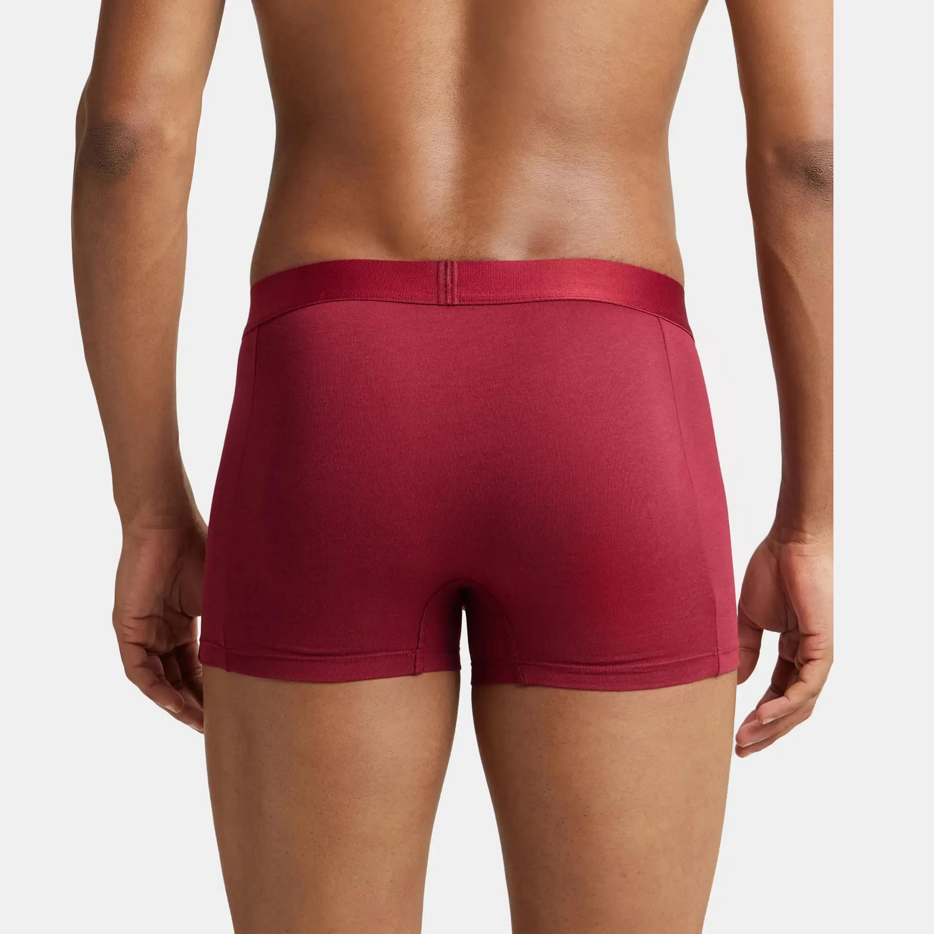 Jockey Brand Print Waistband Men's Trunks-men-clothing-innerwear-underwear-image-4