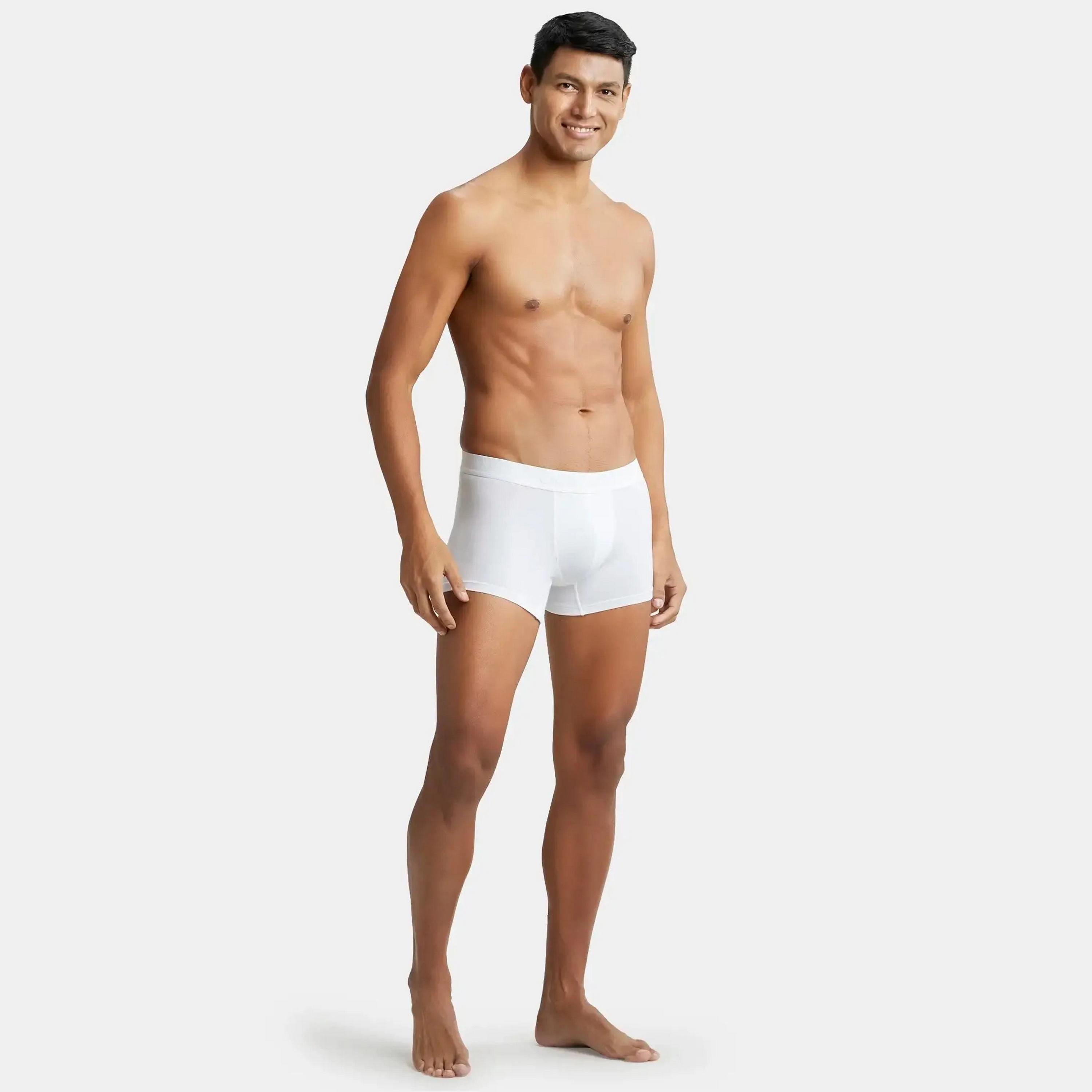 Jockey Brand Print Waistband Men's Trunks-men-clothing-innerwear-underwear-image-2