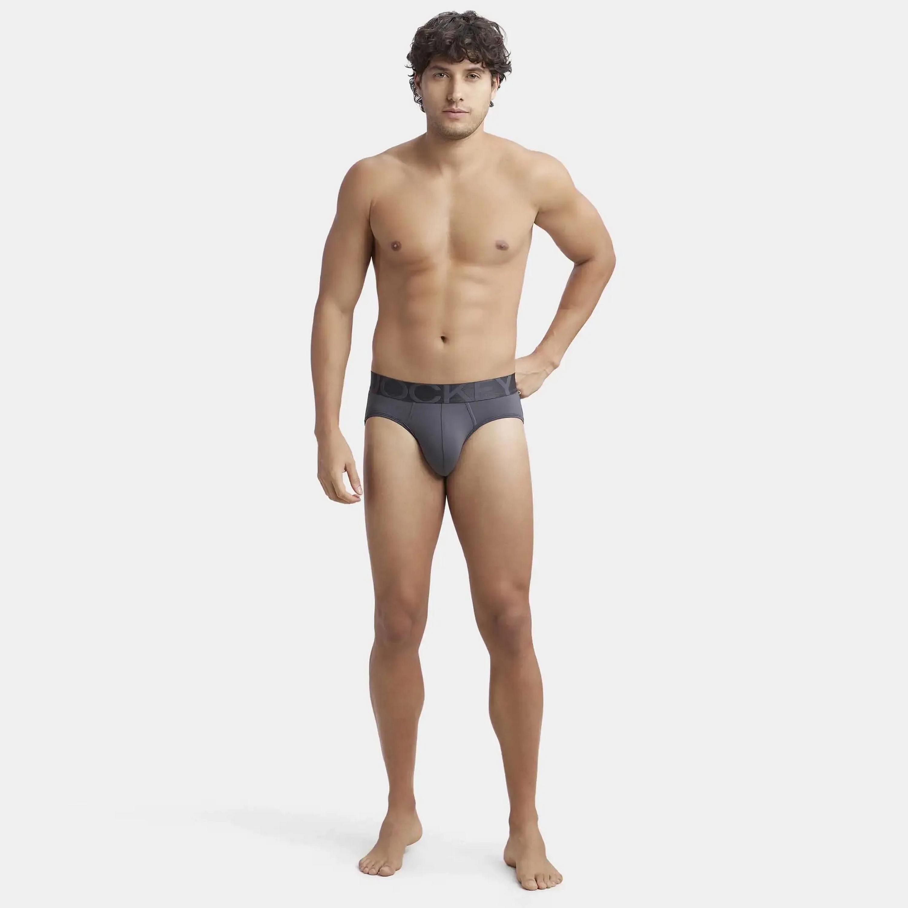 Jockey Brand Print Waistband Men's Briefs-men-clothing-innerwear-underwear-image-2