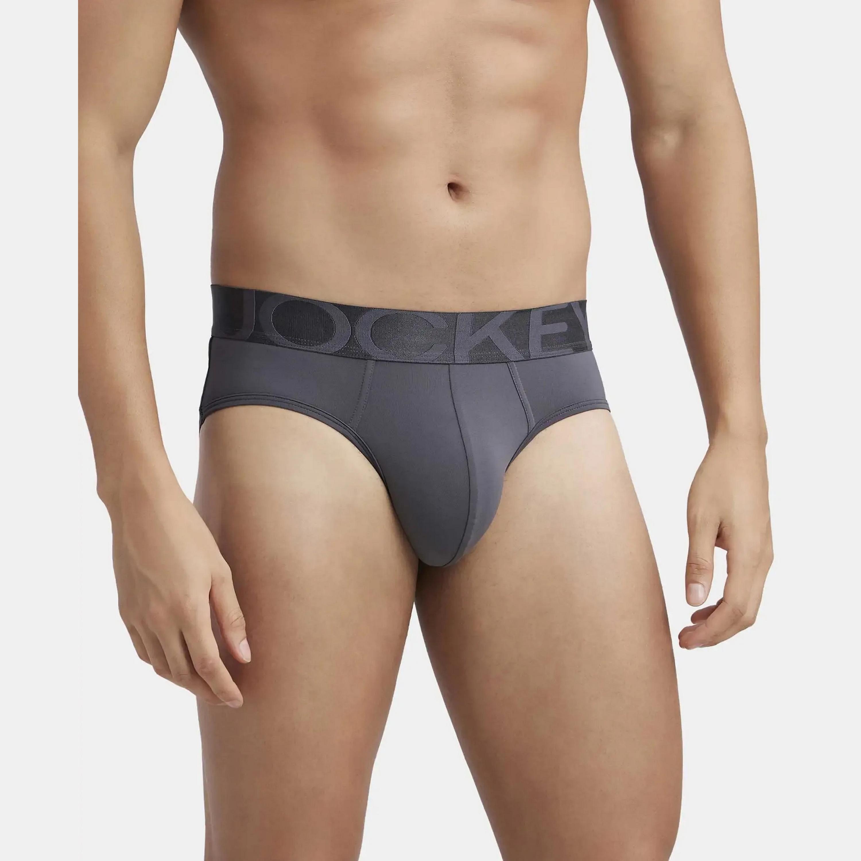 Jockey Brand Print Waistband Men's Briefs-men-clothing-innerwear-underwear-image-3