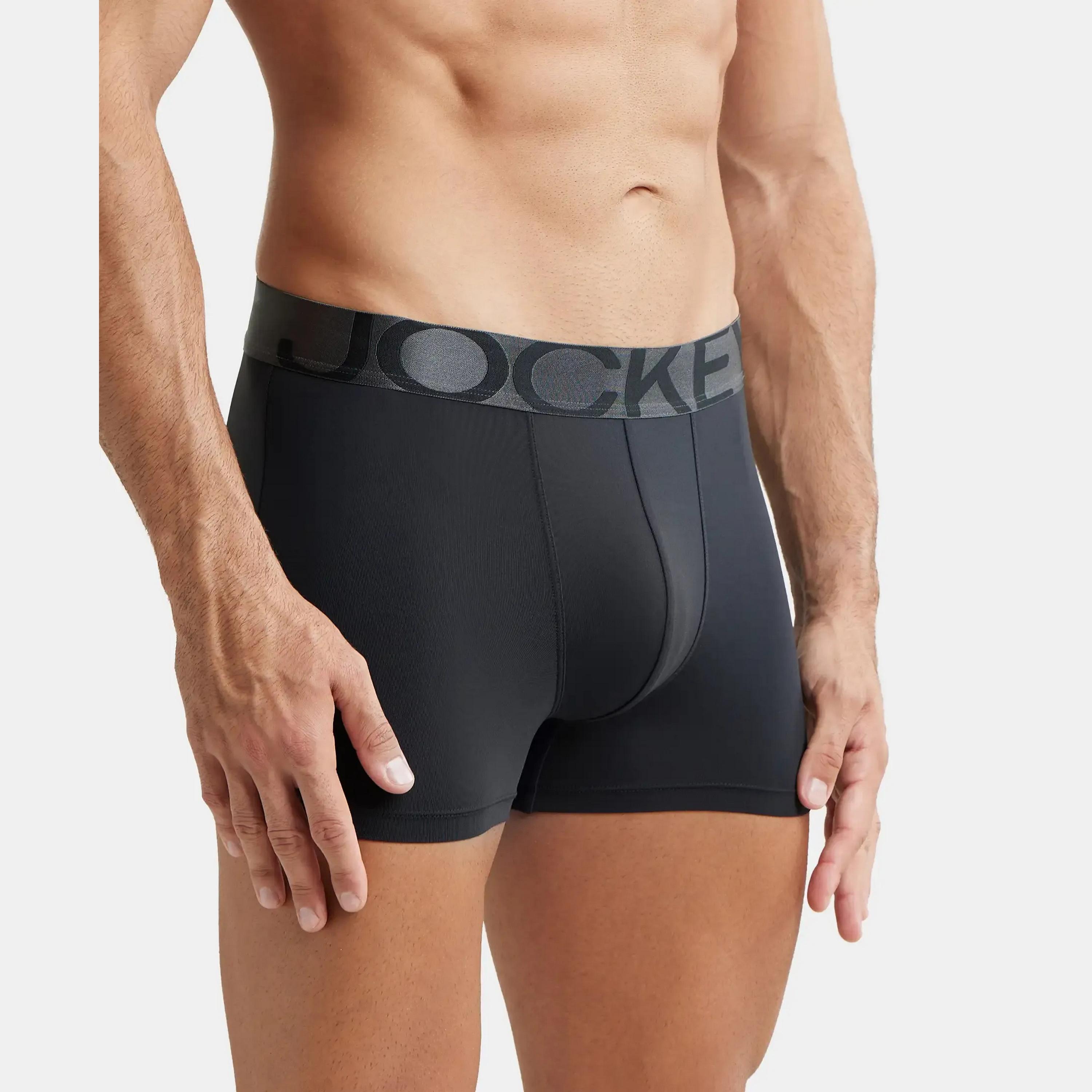 Jockey Brand Print Waistband Men's Trunks-men-clothing-innerwear-underwear-image-2