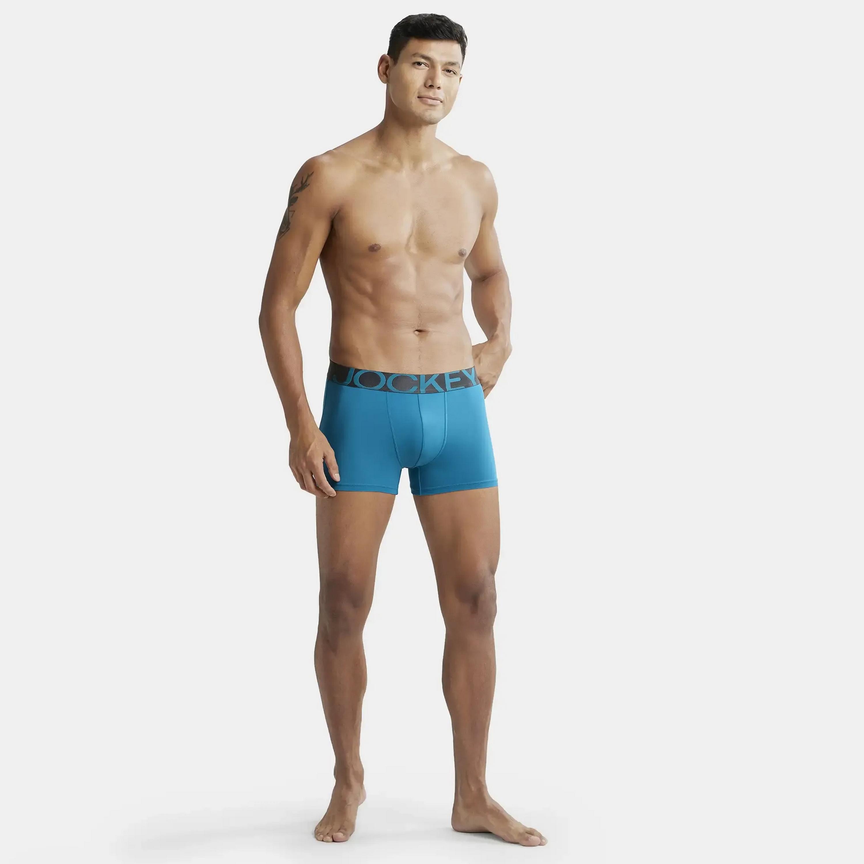 Jockey Brand Print Waistband Men's Trunks-men-clothing-innerwear-underwear-image-2