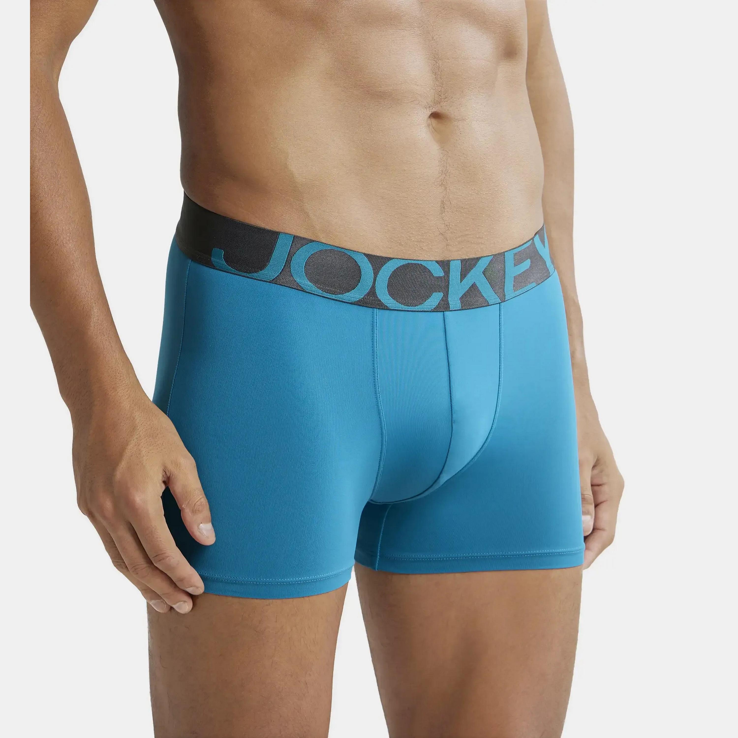 Jockey Brand Print Waistband Men's Trunks-men-clothing-innerwear-underwear-image-3