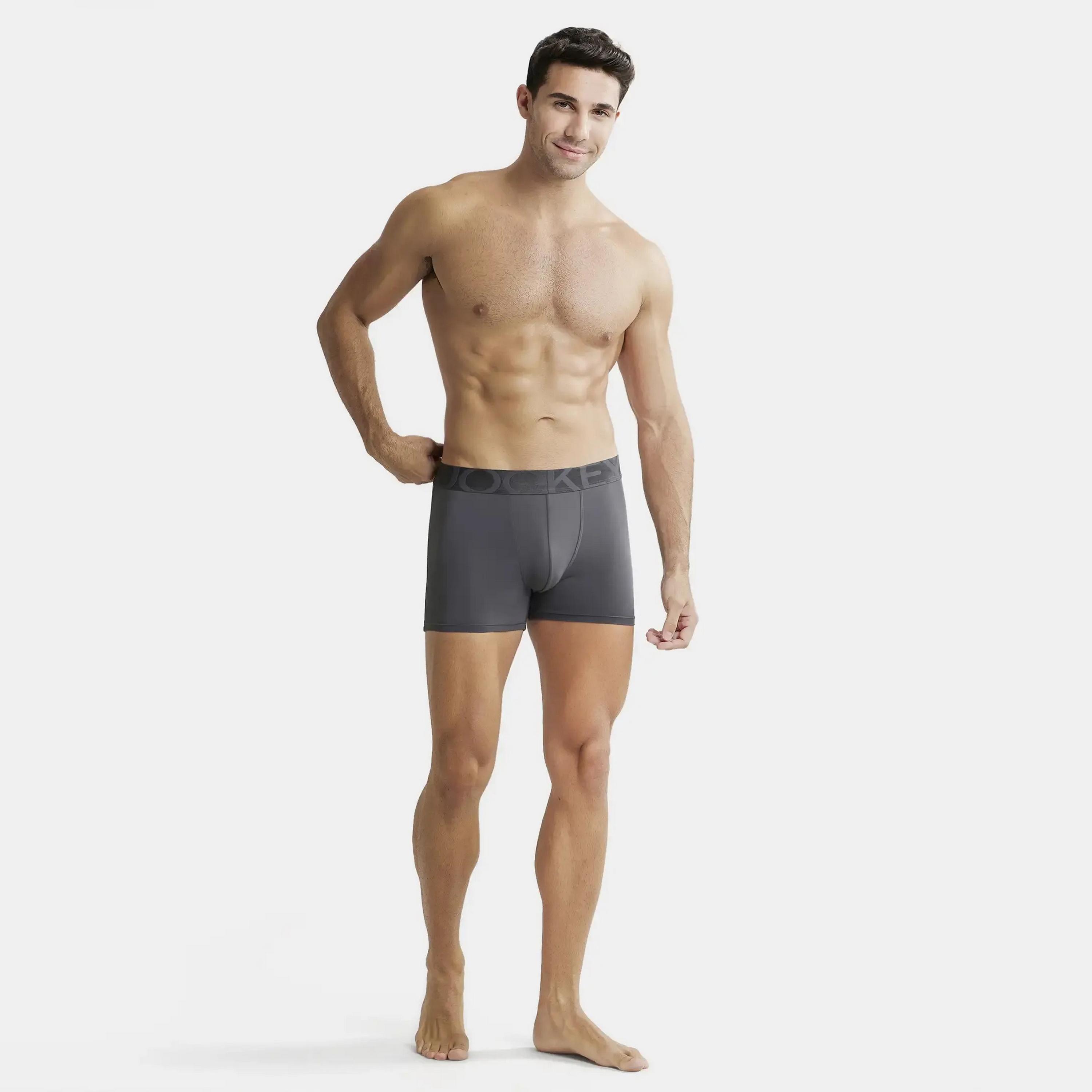 Jockey Brand Print Waistband Men's Trunks-men-clothing-innerwear-underwear-image-2