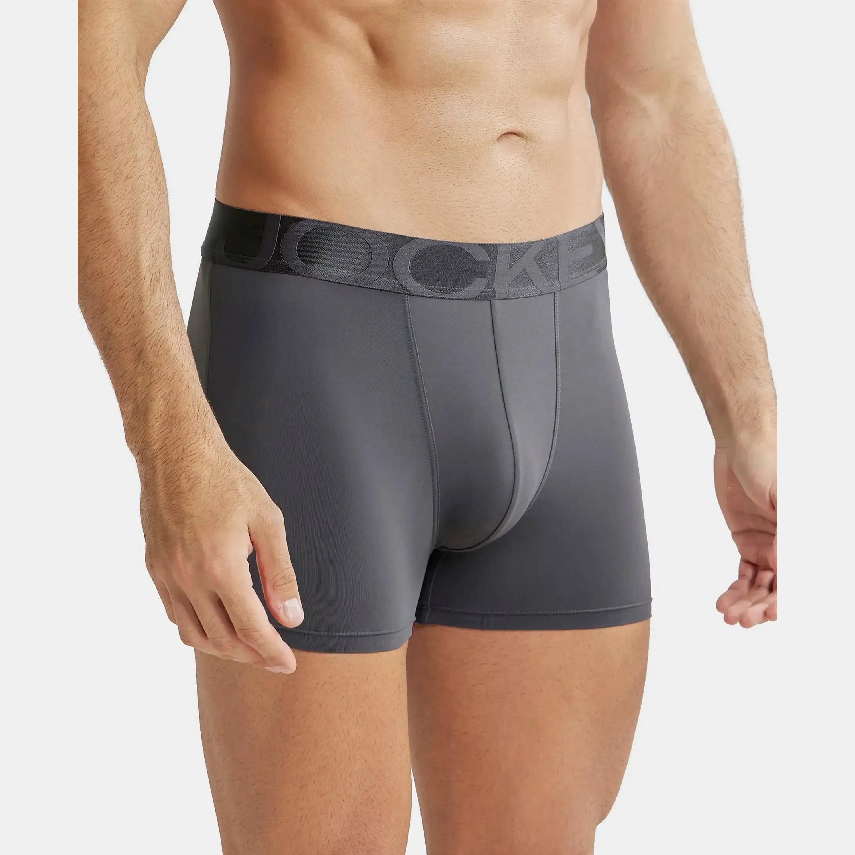 Jockey Brand Print Waistband Men's Trunks-men-clothing-innerwear-underwear-image-3