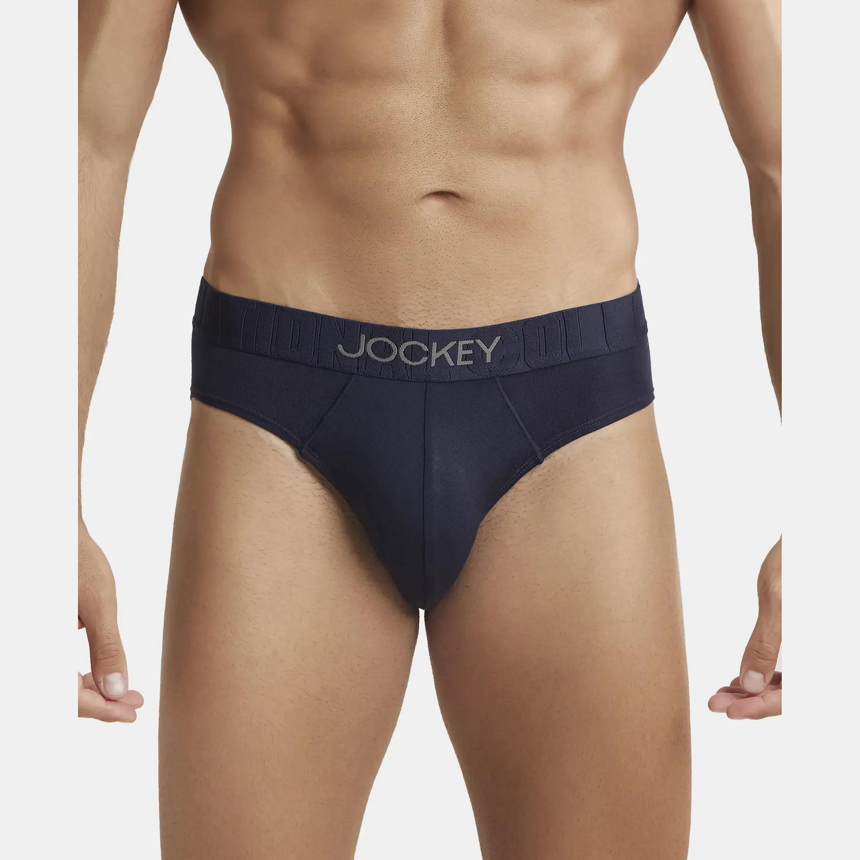 Jockey Brand Print Waistband Men's Briefs-men-clothing-innerwear-underwear-image-1
