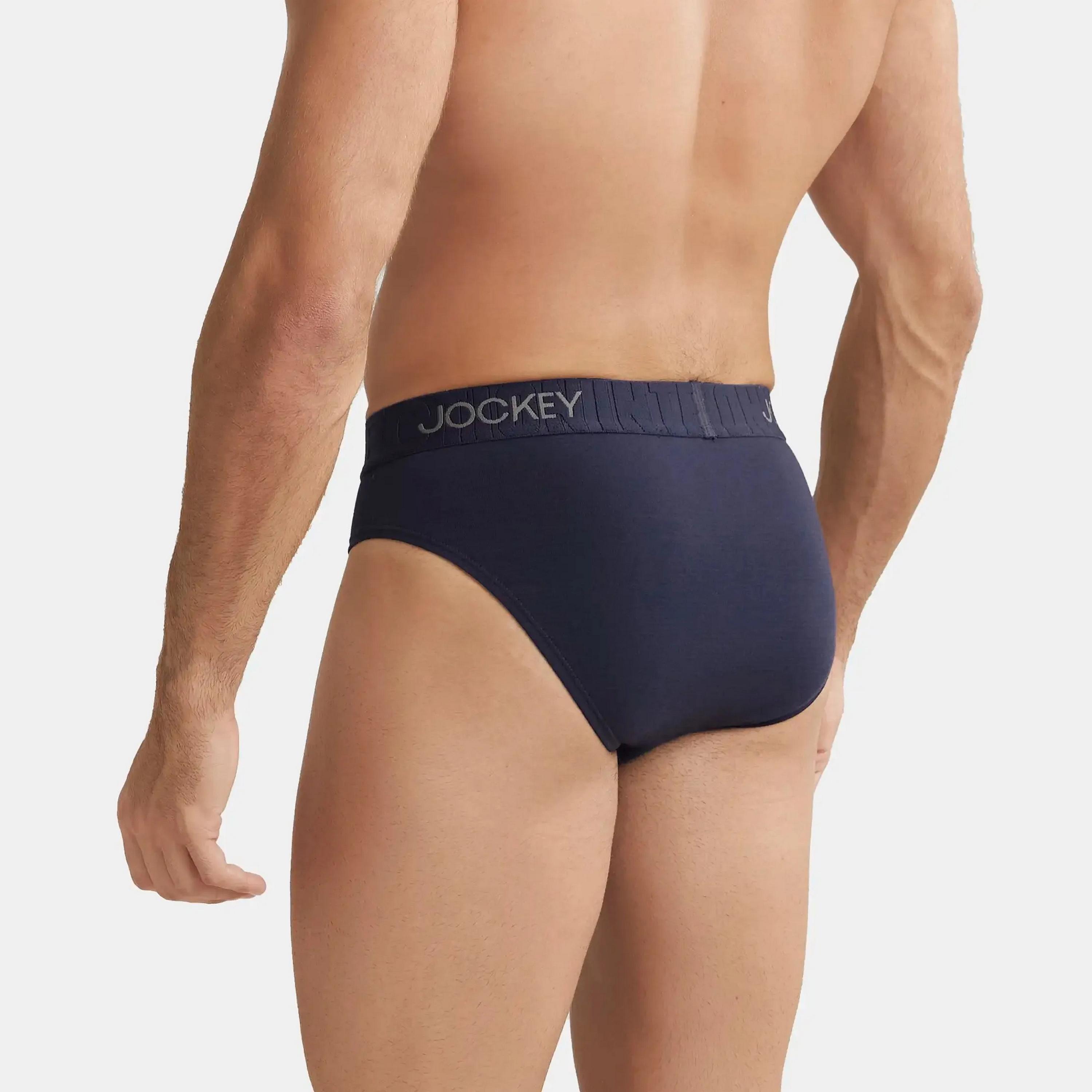 Jockey Brand Print Waistband Men's Briefs-men-clothing-innerwear-underwear-image-4