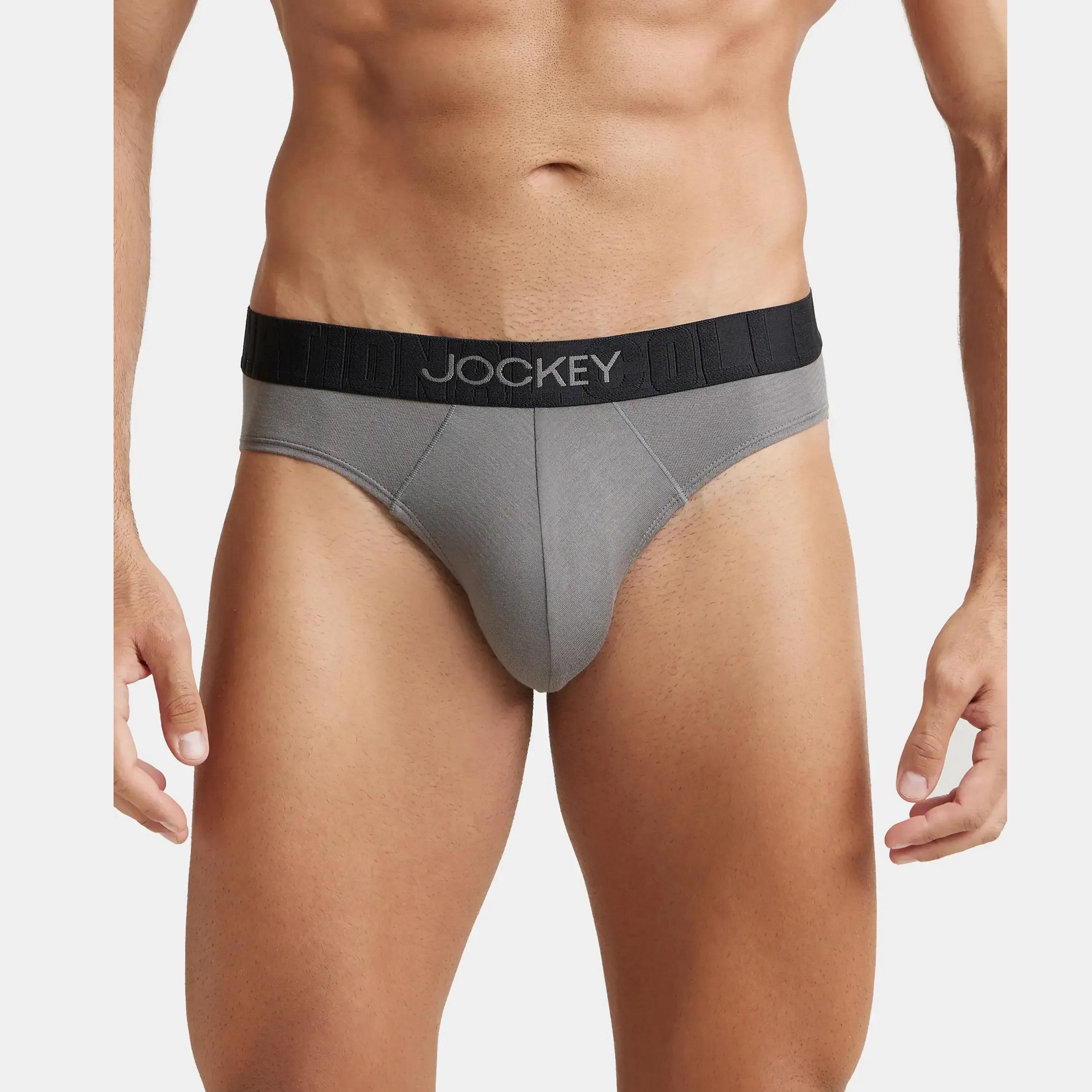 Jockey Brand Print Waistband Men's Briefs-men-clothing-innerwear-underwear-image-1