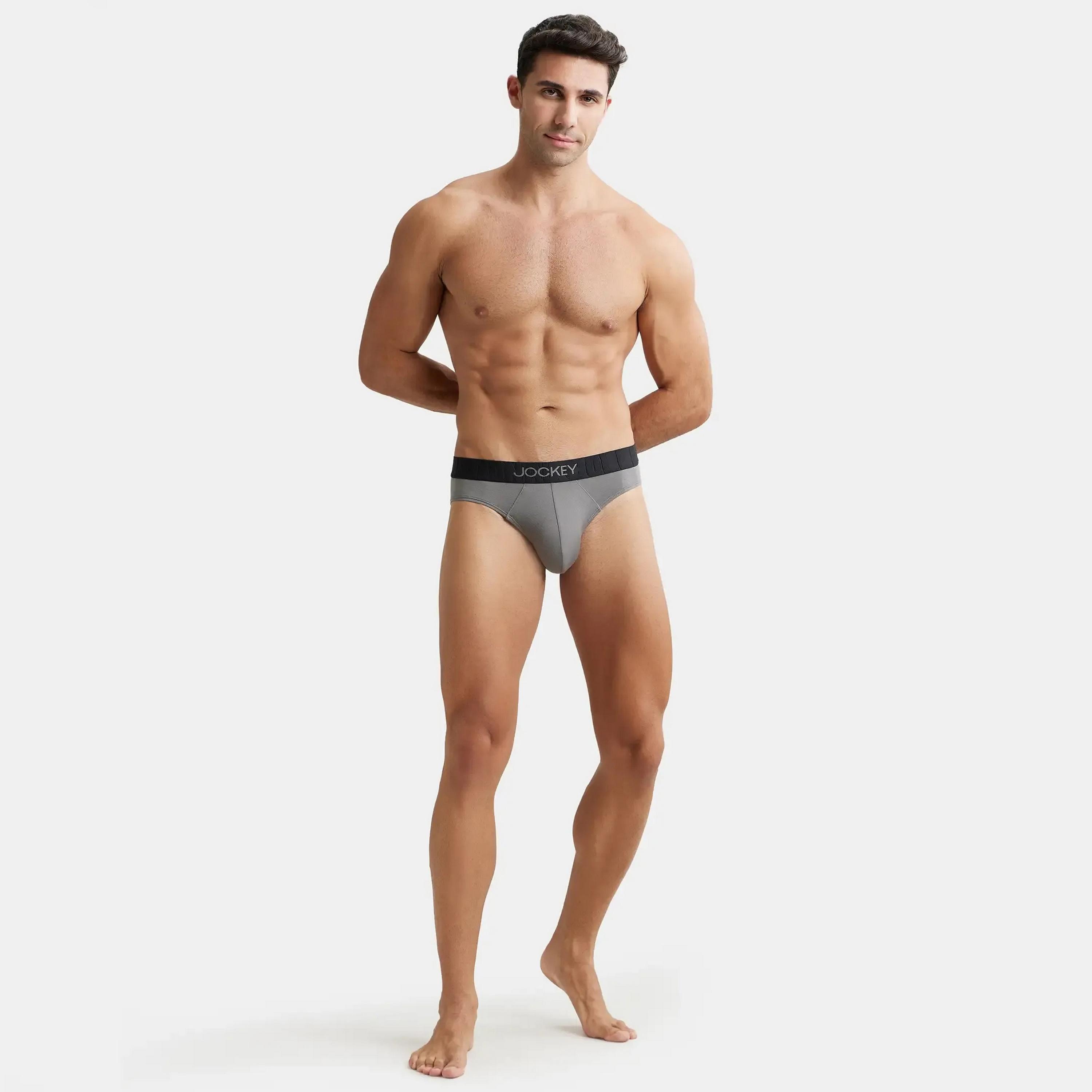 Jockey Brand Print Waistband Men's Briefs-men-clothing-innerwear-underwear-image-2