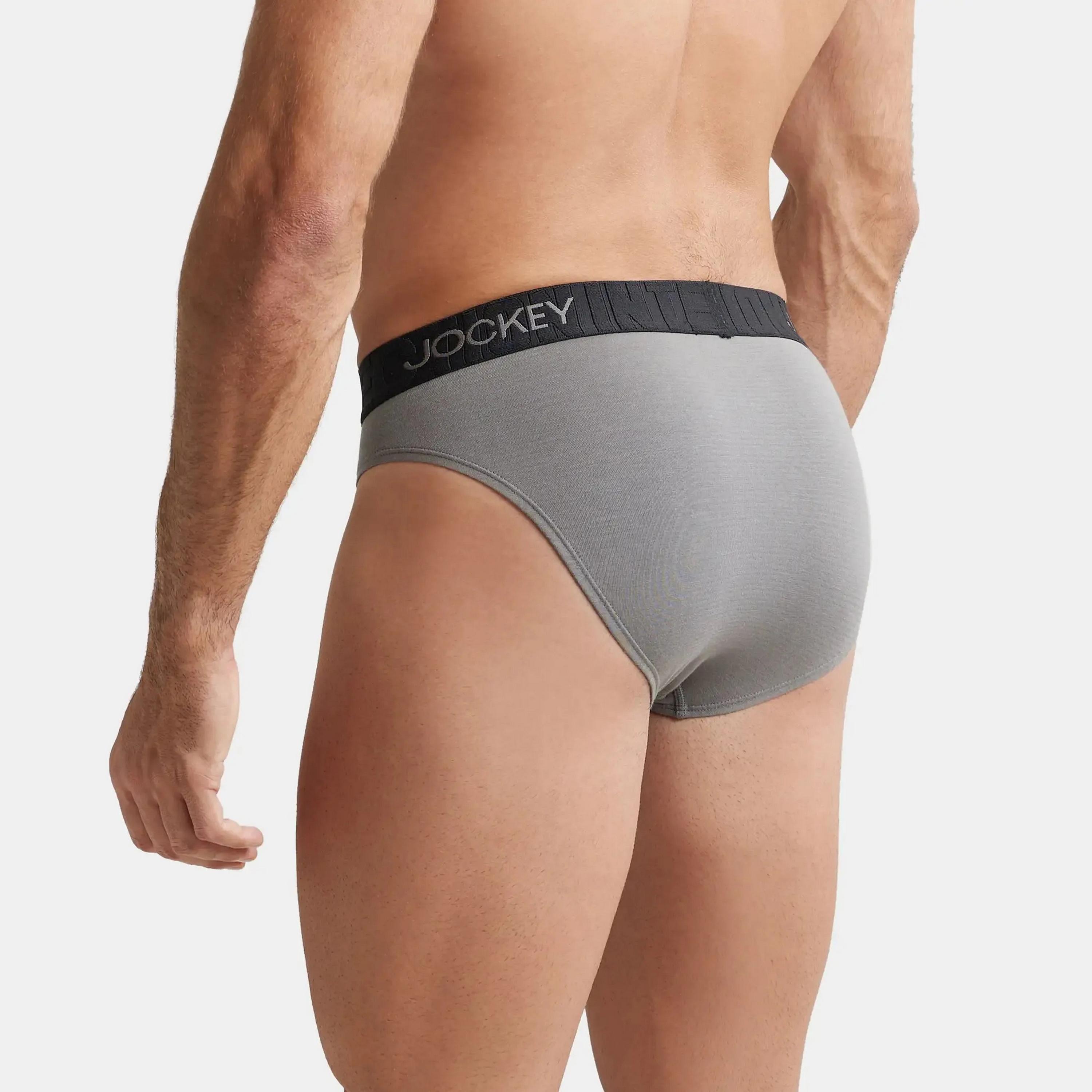 Jockey Brand Print Waistband Men's Briefs-men-clothing-innerwear-underwear-image-4