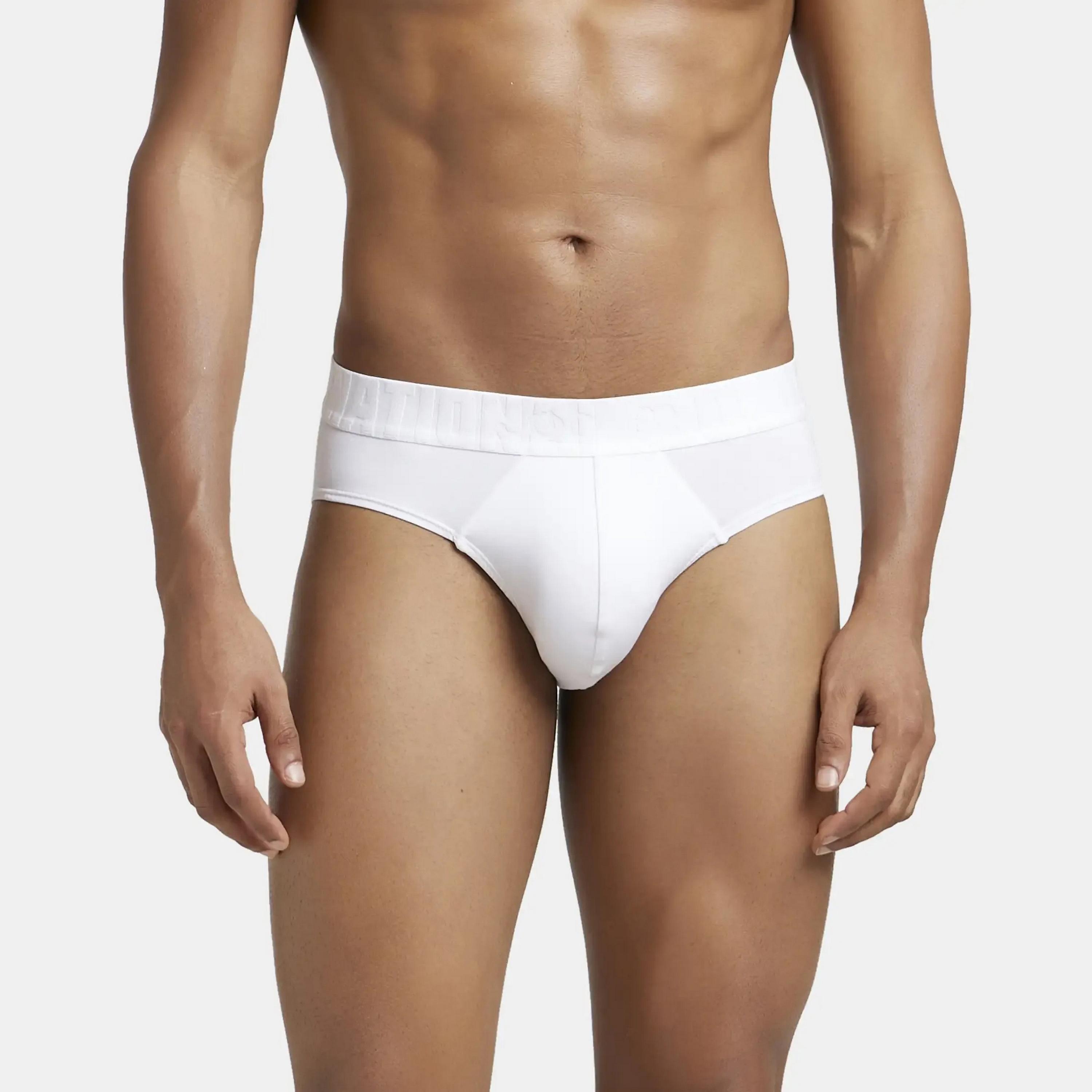 Jockey Brand Print Waistband Men's Briefs-men-clothing-innerwear-underwear-image-1