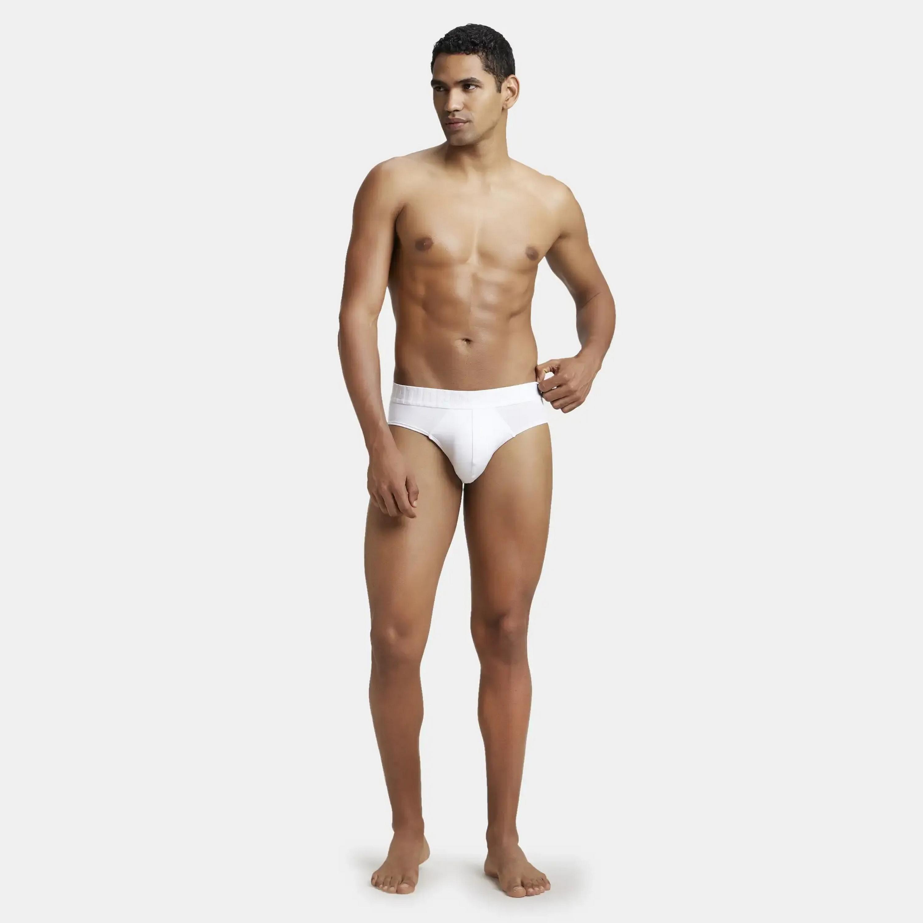 Jockey Brand Print Waistband Men's Briefs-men-clothing-innerwear-underwear-image-2