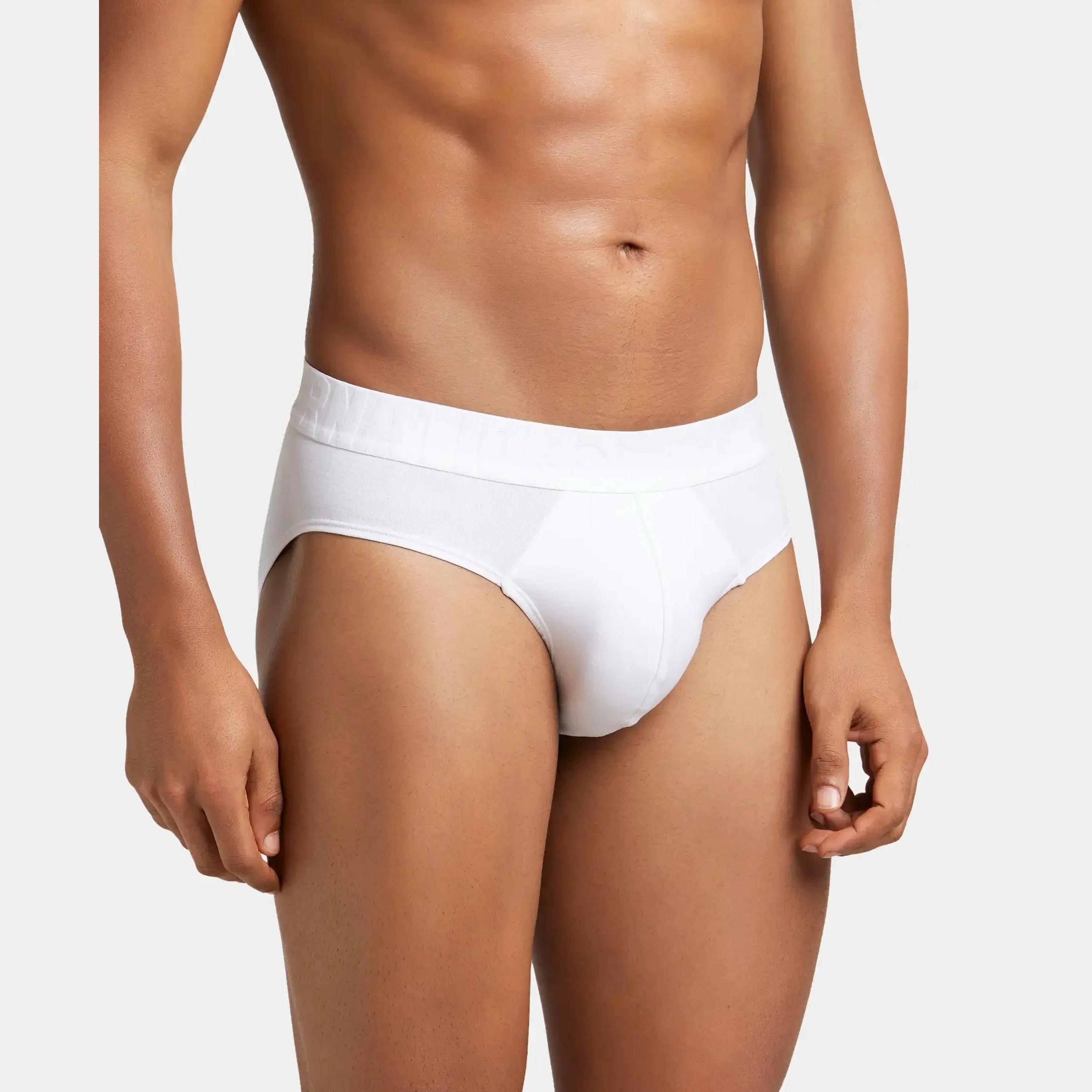 Jockey Brand Print Waistband Men's Briefs-men-clothing-innerwear-underwear-image-3
