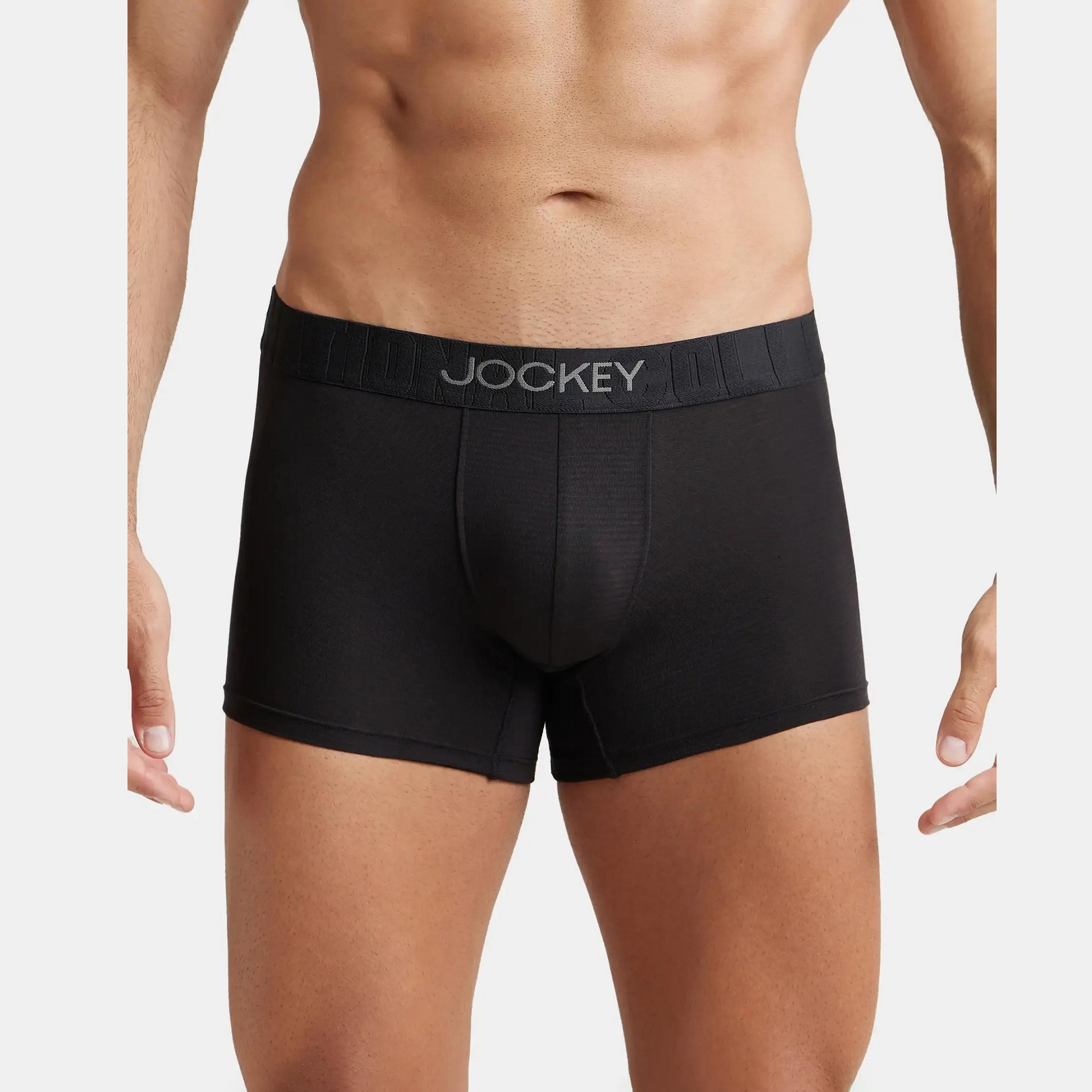 Jockey Brand Print Waistband Men's Trunks-men-clothing-innerwear-underwear-image-1