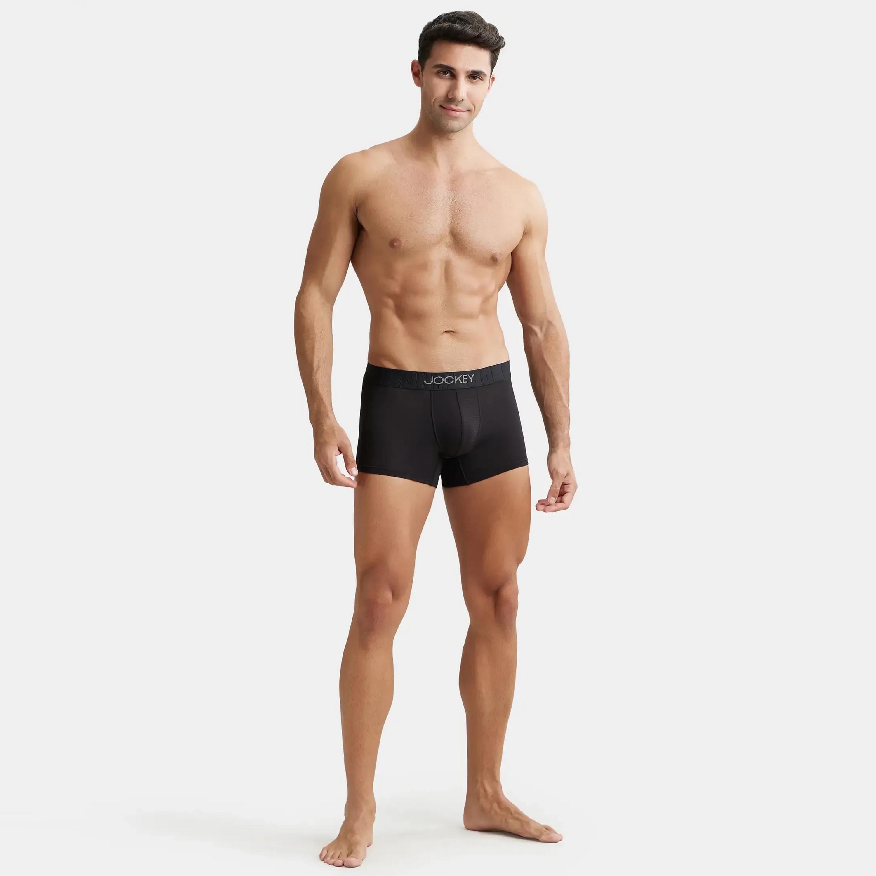 Jockey Brand Print Waistband Men's Trunks-men-clothing-innerwear-underwear-image-2