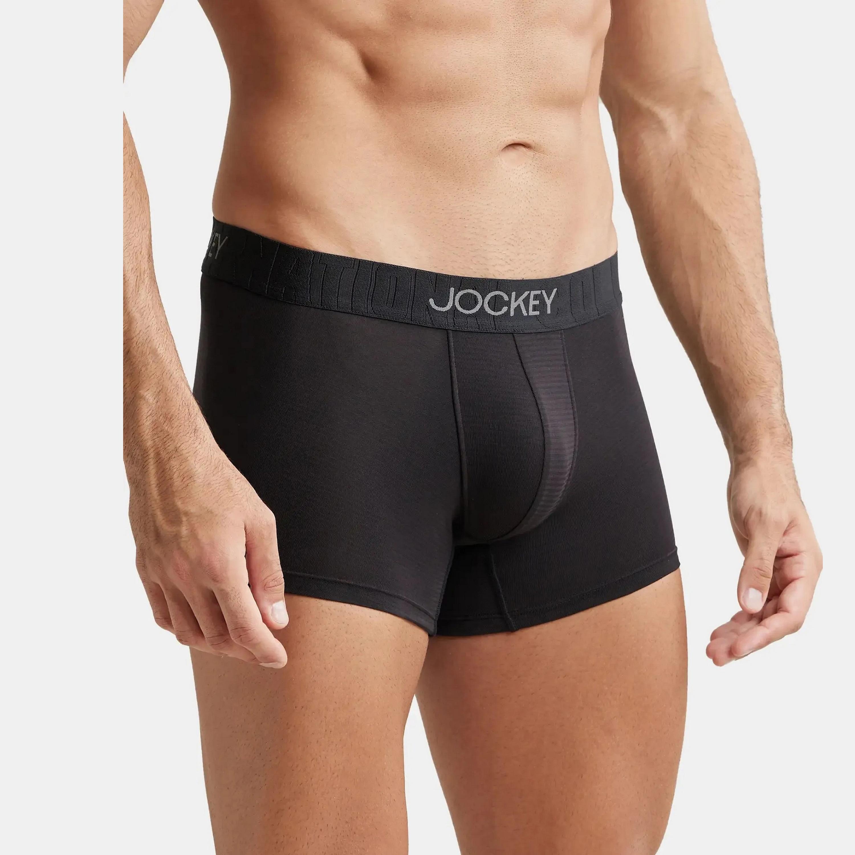 Jockey Brand Print Waistband Men's Trunks-men-clothing-innerwear-underwear-image-3
