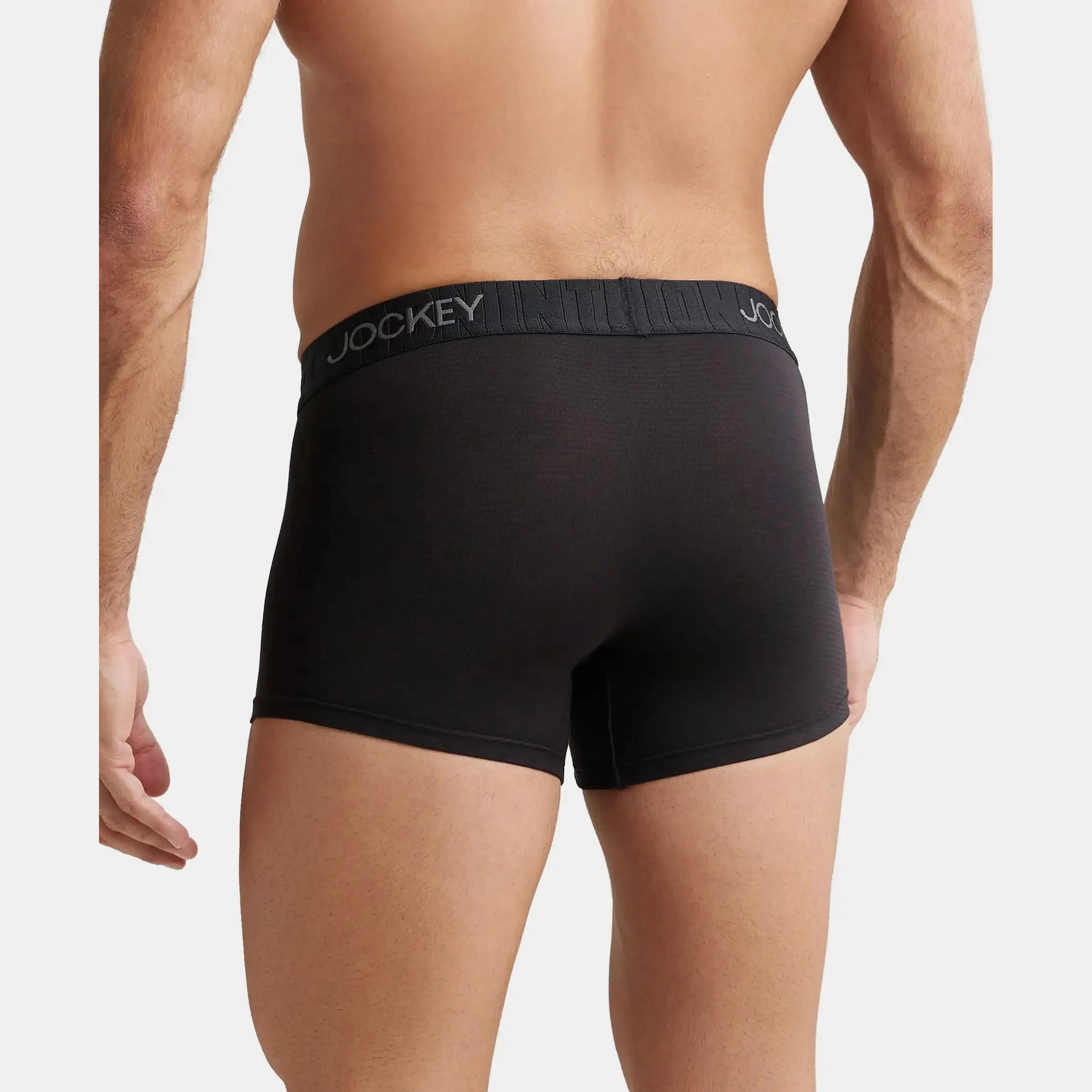 Jockey Brand Print Waistband Men's Trunks-men-clothing-innerwear-underwear-image-4