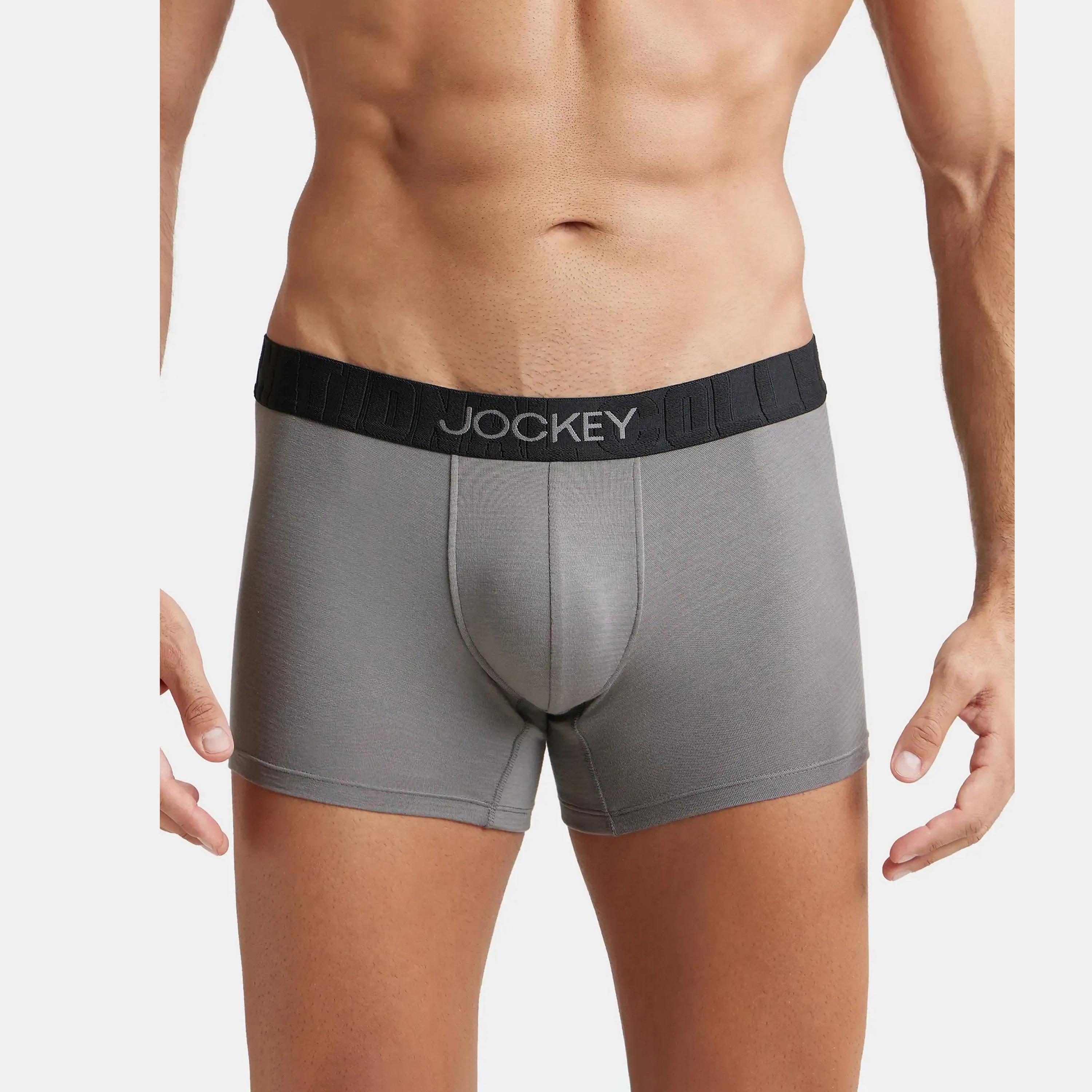 Jockey Brand Print Waistband Men's Trunks-men-clothing-innerwear-underwear-image-1