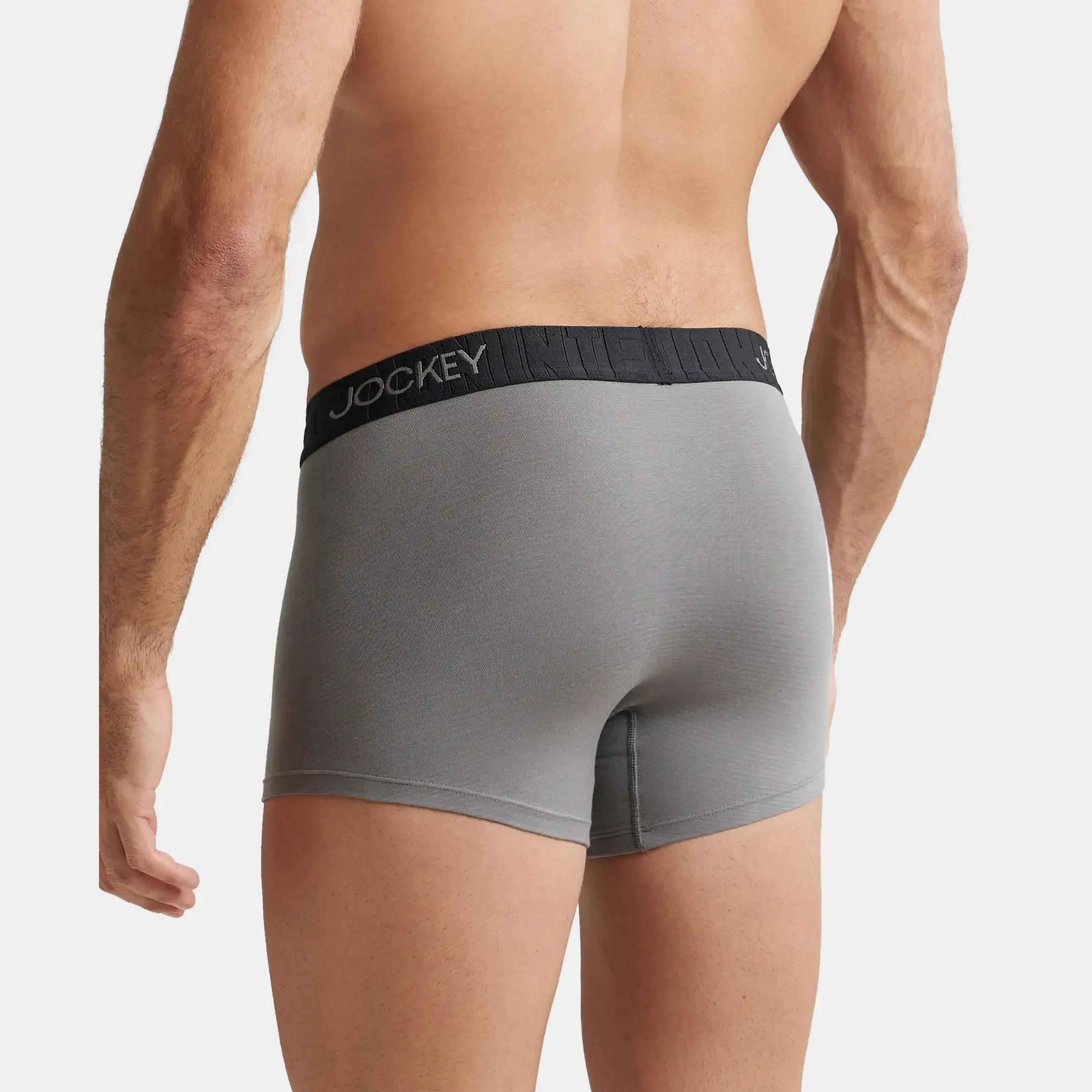 Jockey Brand Print Waistband Men's Trunks-men-clothing-innerwear-underwear-image-4