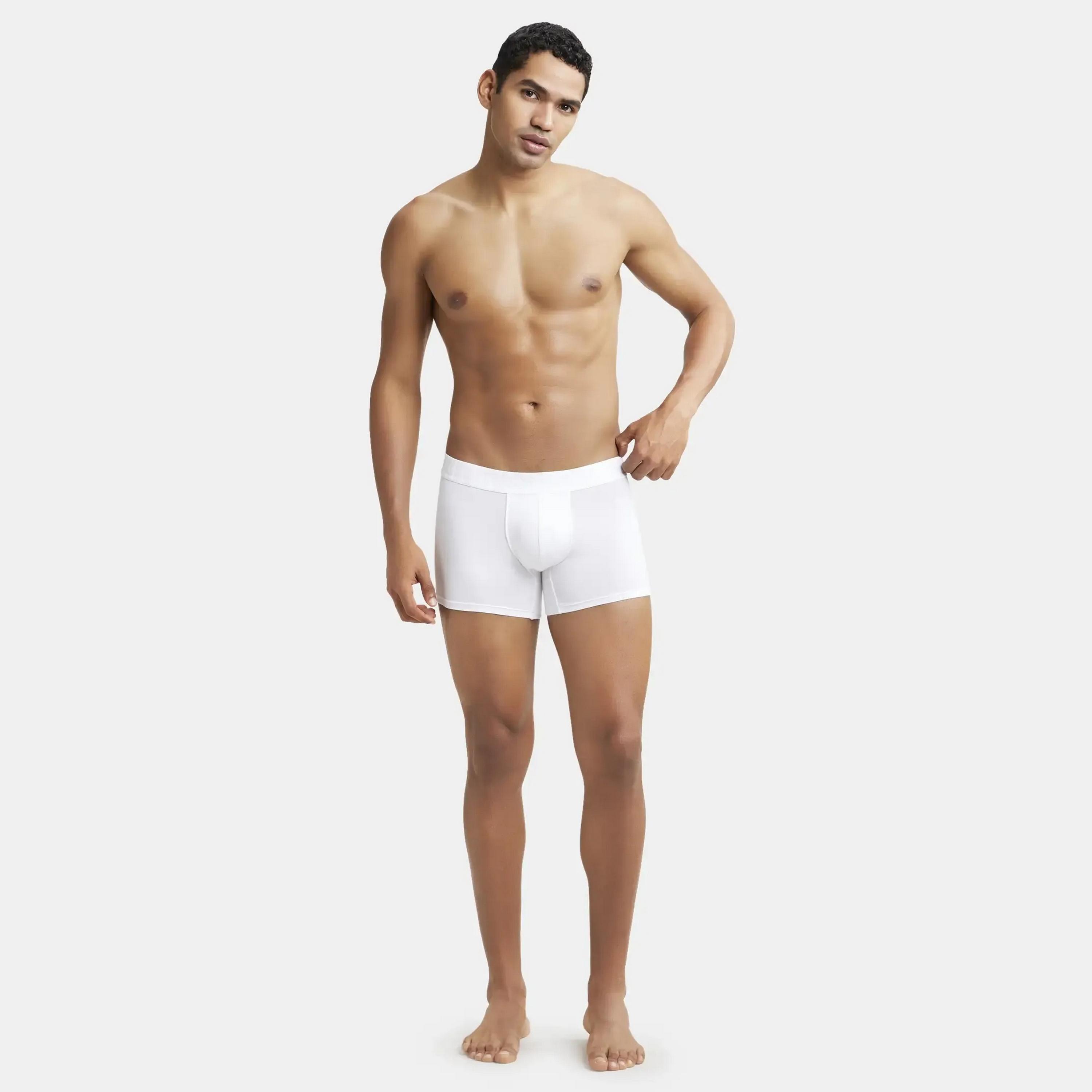 Jockey Brand Print Waistband Men's Trunks-men-clothing-innerwear-underwear-image-2