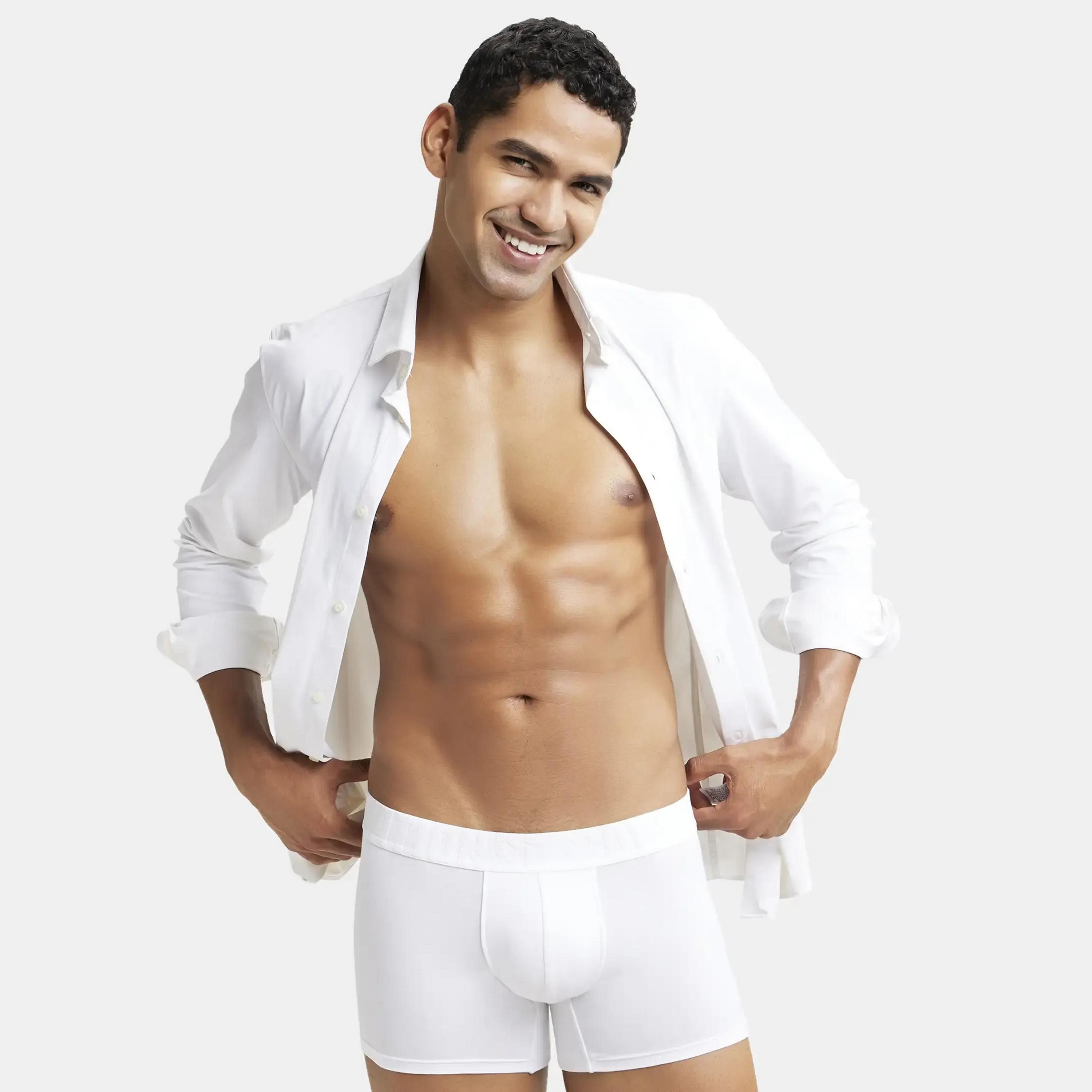 Jockey Brand Print Waistband Men's Trunks-men-clothing-innerwear-underwear-image-4