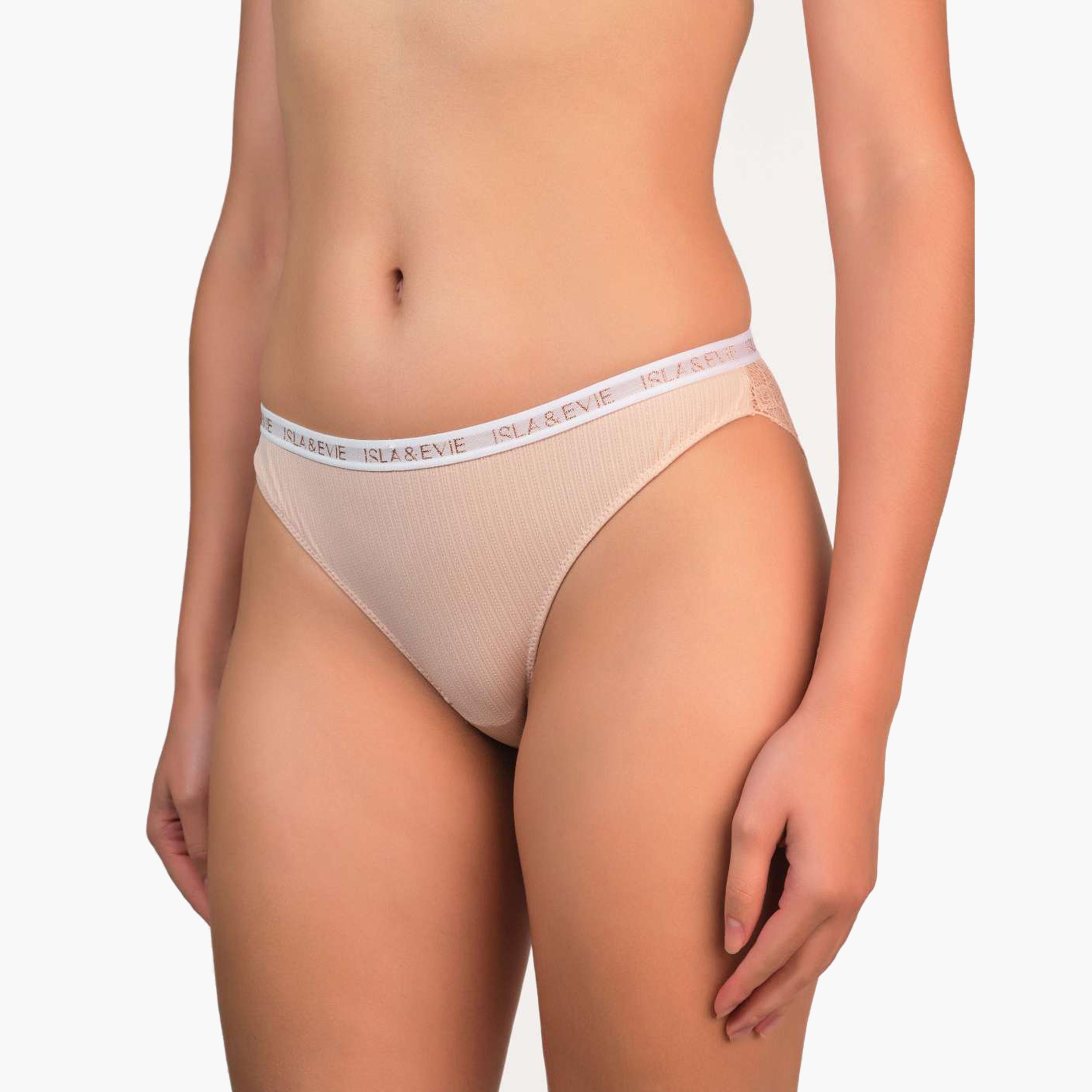 Isla & Evie Trendy Lace Medium Coverage Women's Bikini Panties-women-clothing-lingerie-panties-image-9