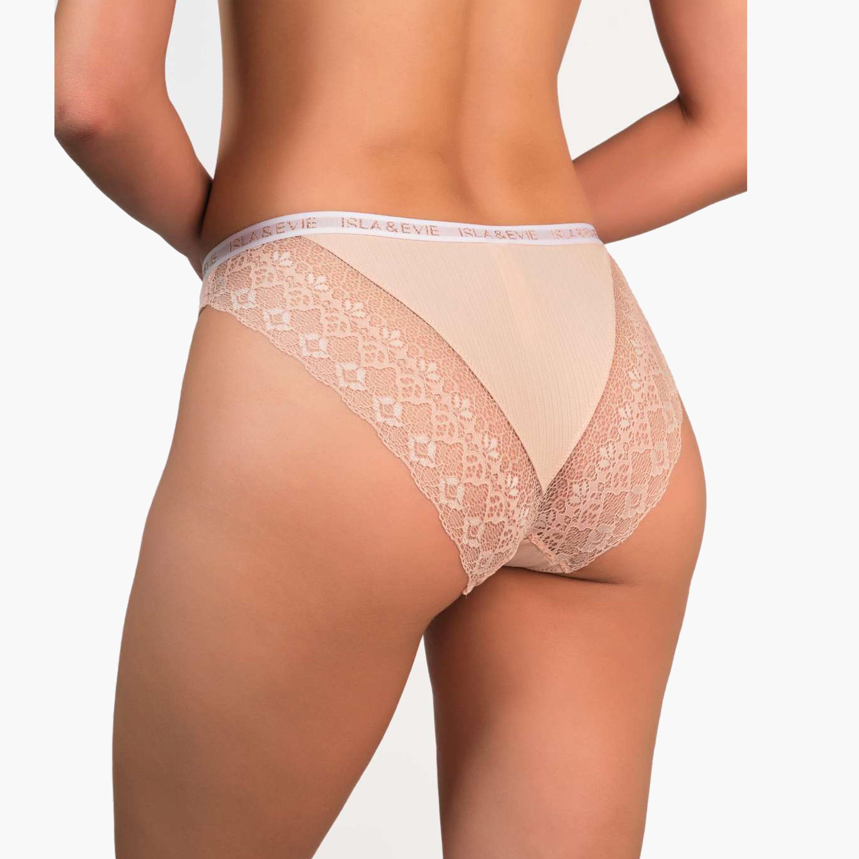 Isla & Evie Trendy Lace Medium Coverage Women's Bikini Panties-women-clothing-lingerie-panties-image-10