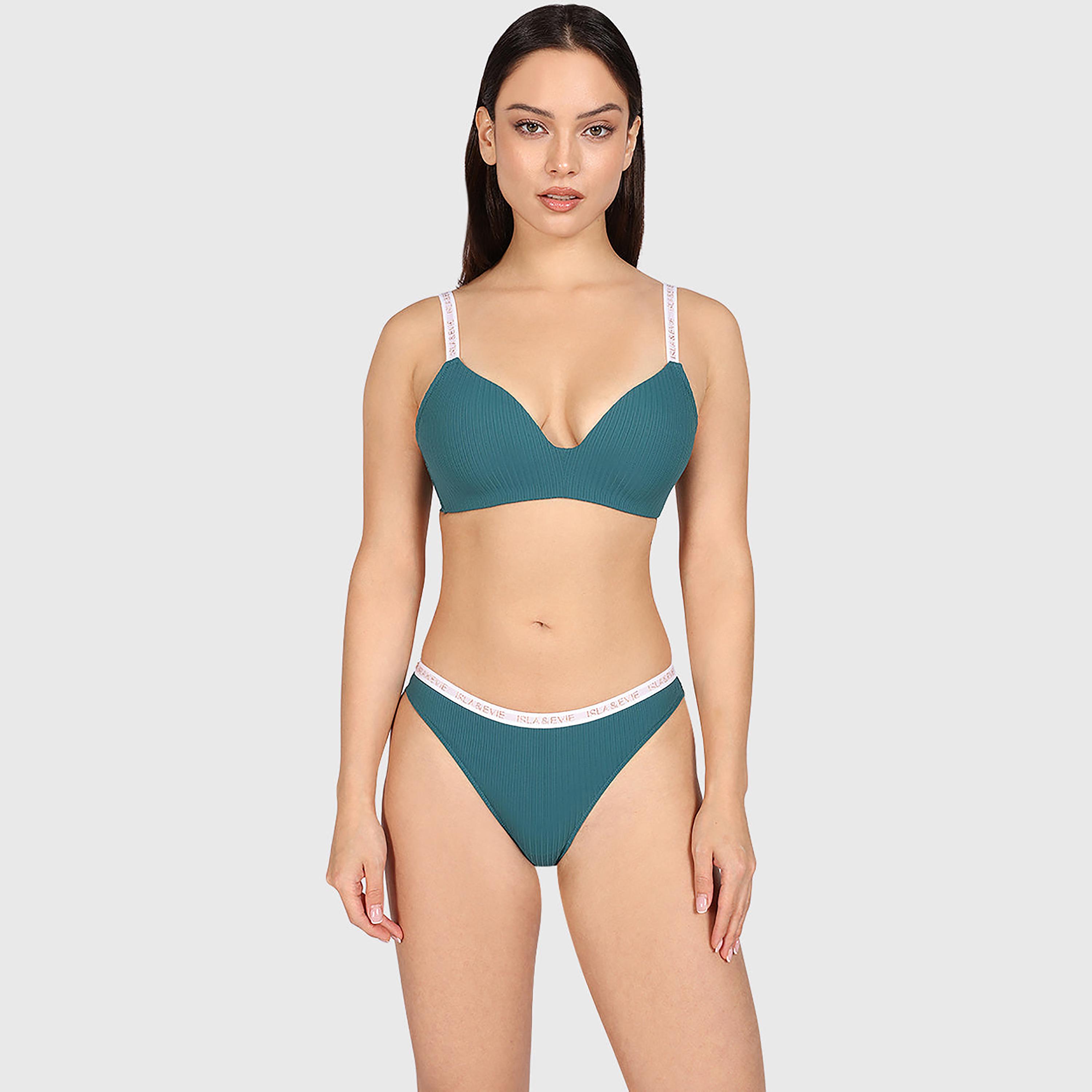 Isla & Evie Trendy Lace Medium Coverage Women's Bikini Panties-women-clothing-lingerie-panties-image-2