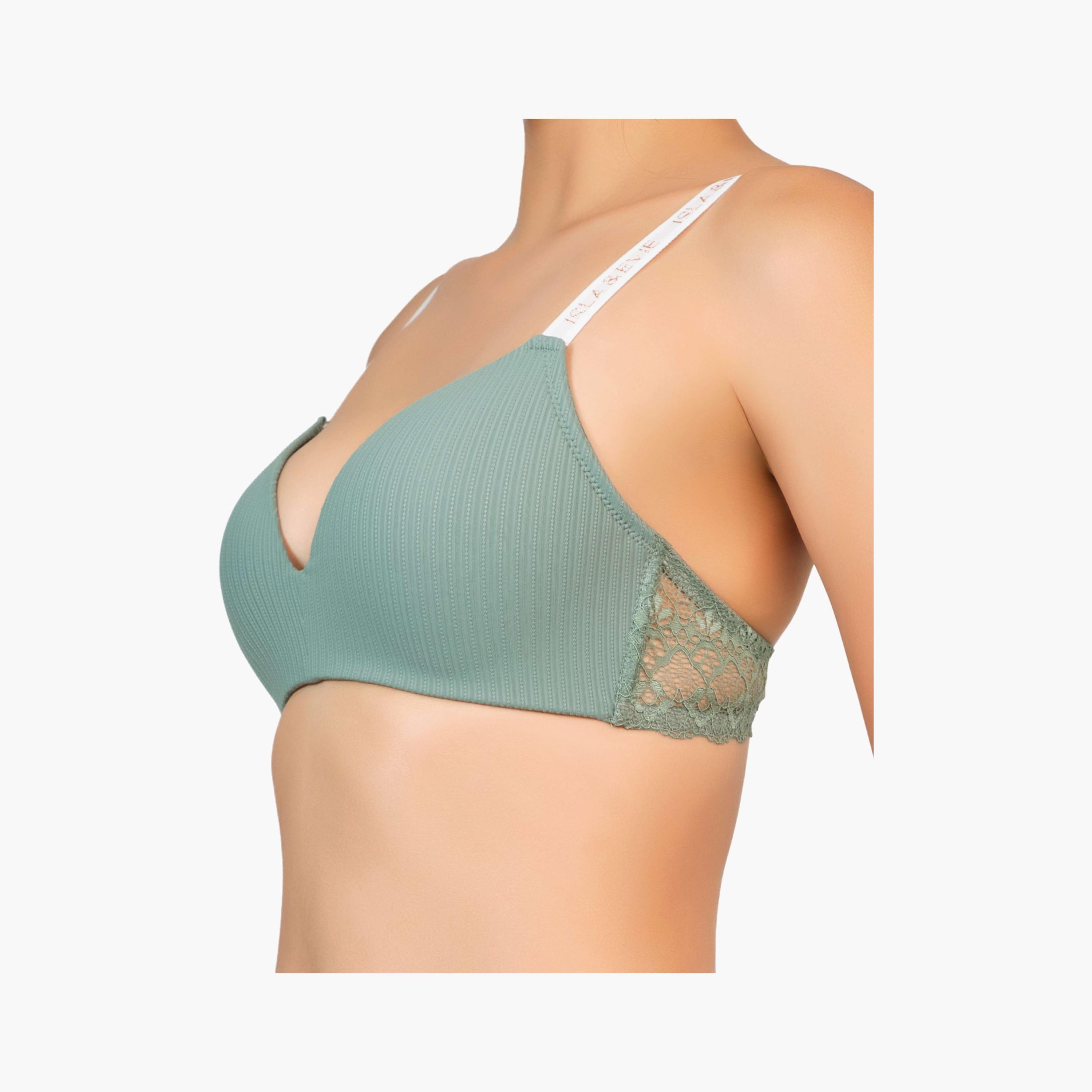 Isla & Evie Trendy Lace Non-Wired Medium Support Padded Women's T-Shirt Bra-women-clothing-lingerie-bras-image-2