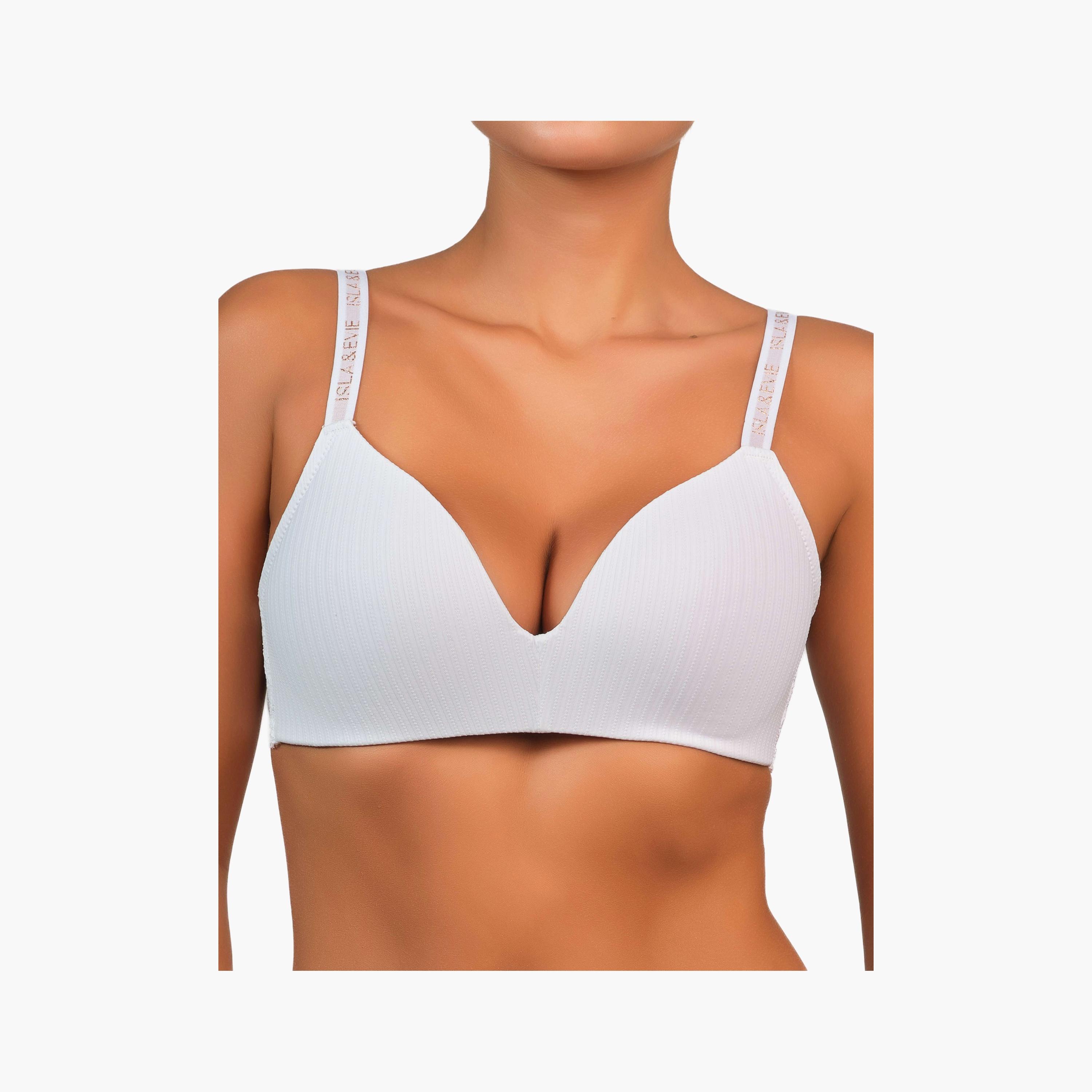 Isla & Evie Trendy Lace Non-Wired Medium Support Padded Women's T-Shirt Bra-women-clothing-lingerie-bras-image-1