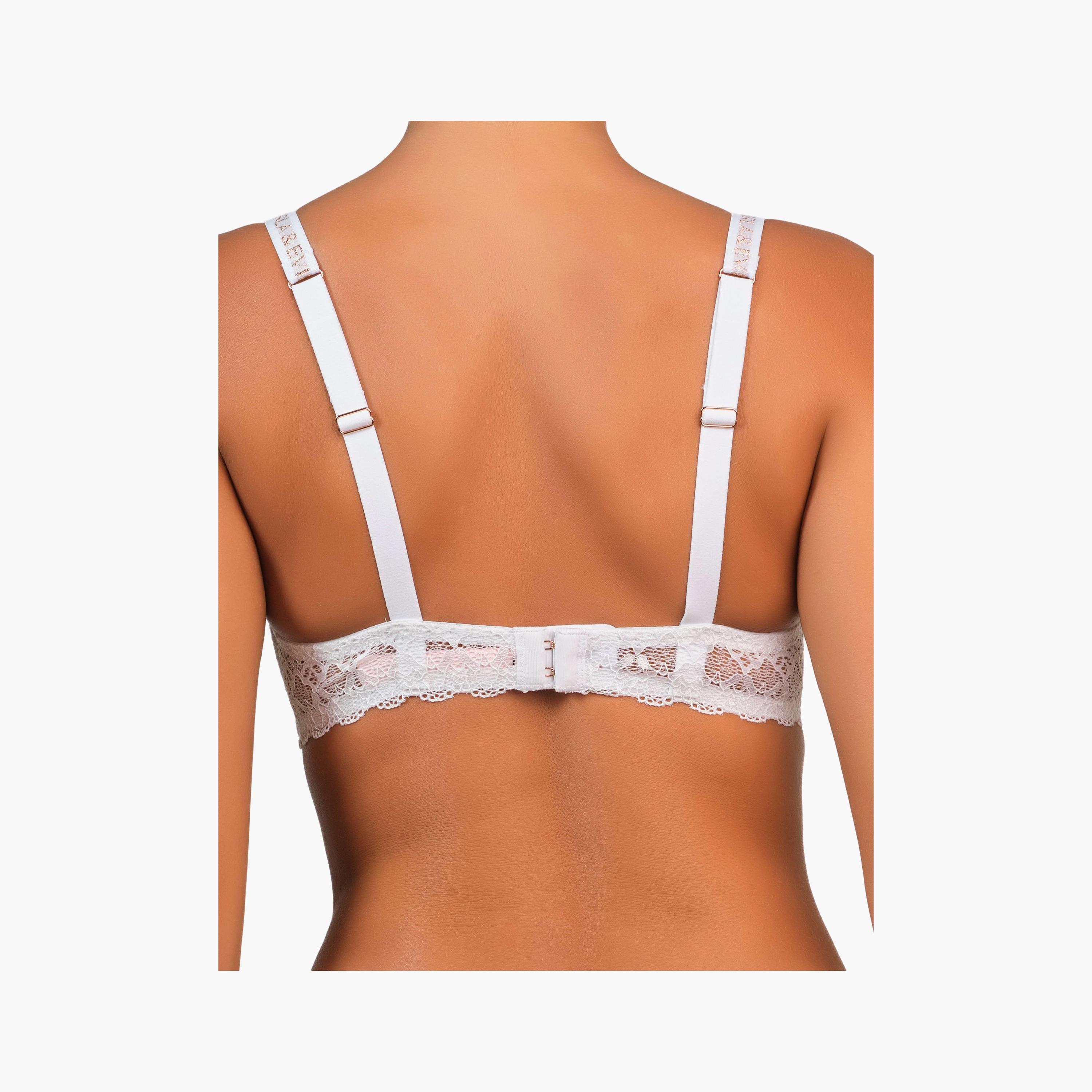 Isla & Evie Trendy Lace Non-Wired Medium Support Padded Women's T-Shirt Bra-women-clothing-lingerie-bras-image-3