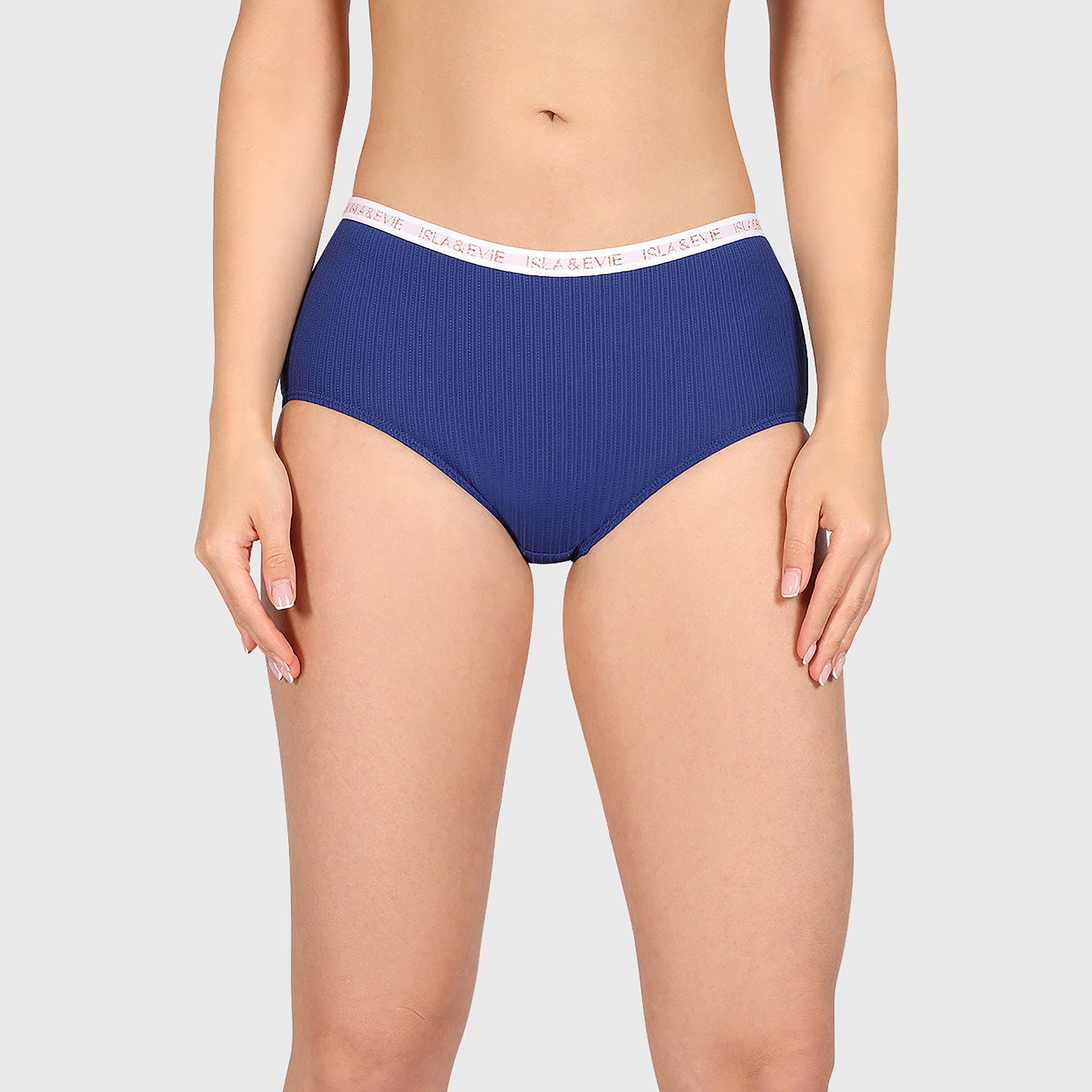 ملابس داخلية بوي شورت نسائي مضلع بتغطية كاملة تريند تريندي من إيسلا اند إيفي-women-clothing-lingerie-panties-image-1