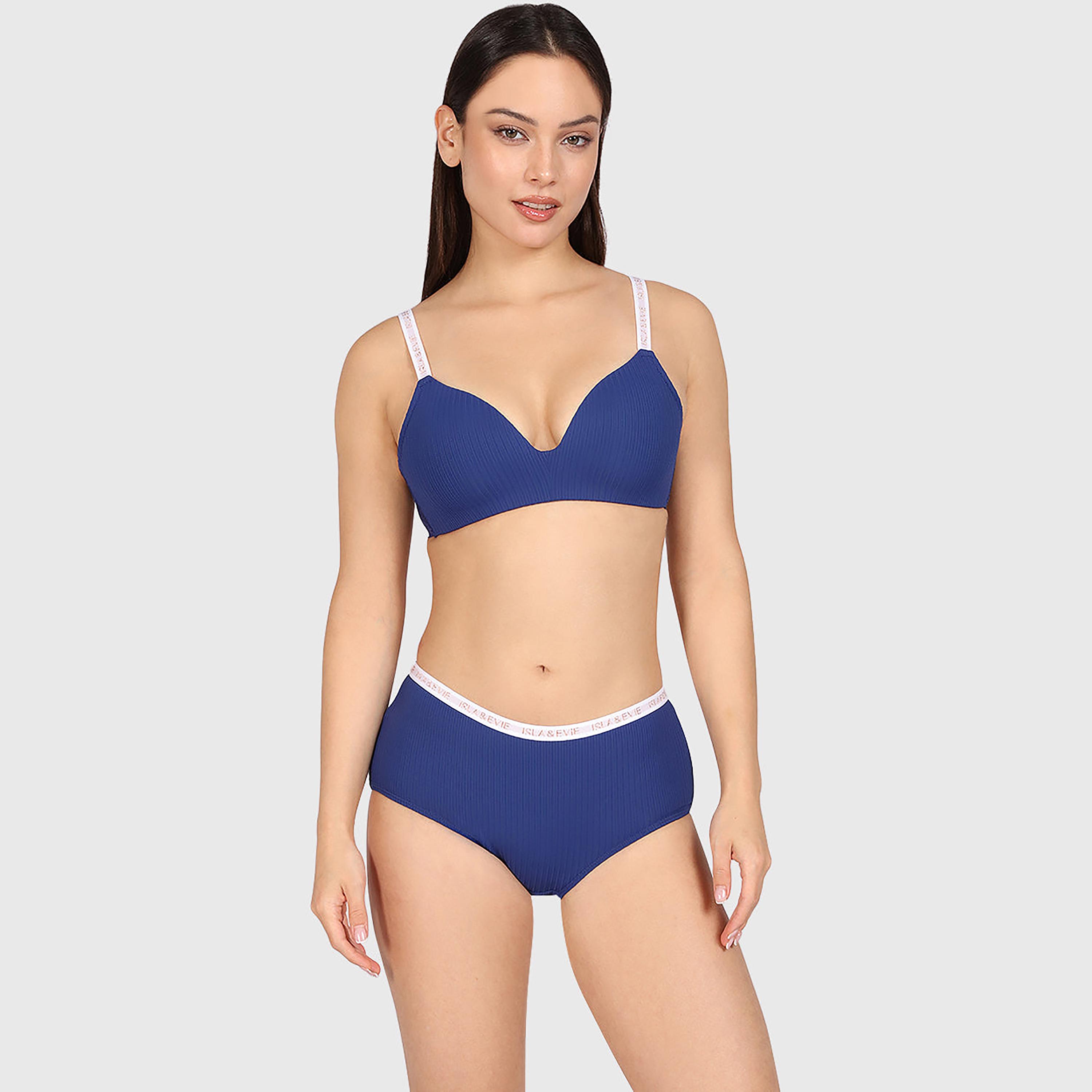 ملابس داخلية بوي شورت نسائي مضلع بتغطية كاملة تريند تريندي من إيسلا اند إيفي-women-clothing-lingerie-panties-image-2