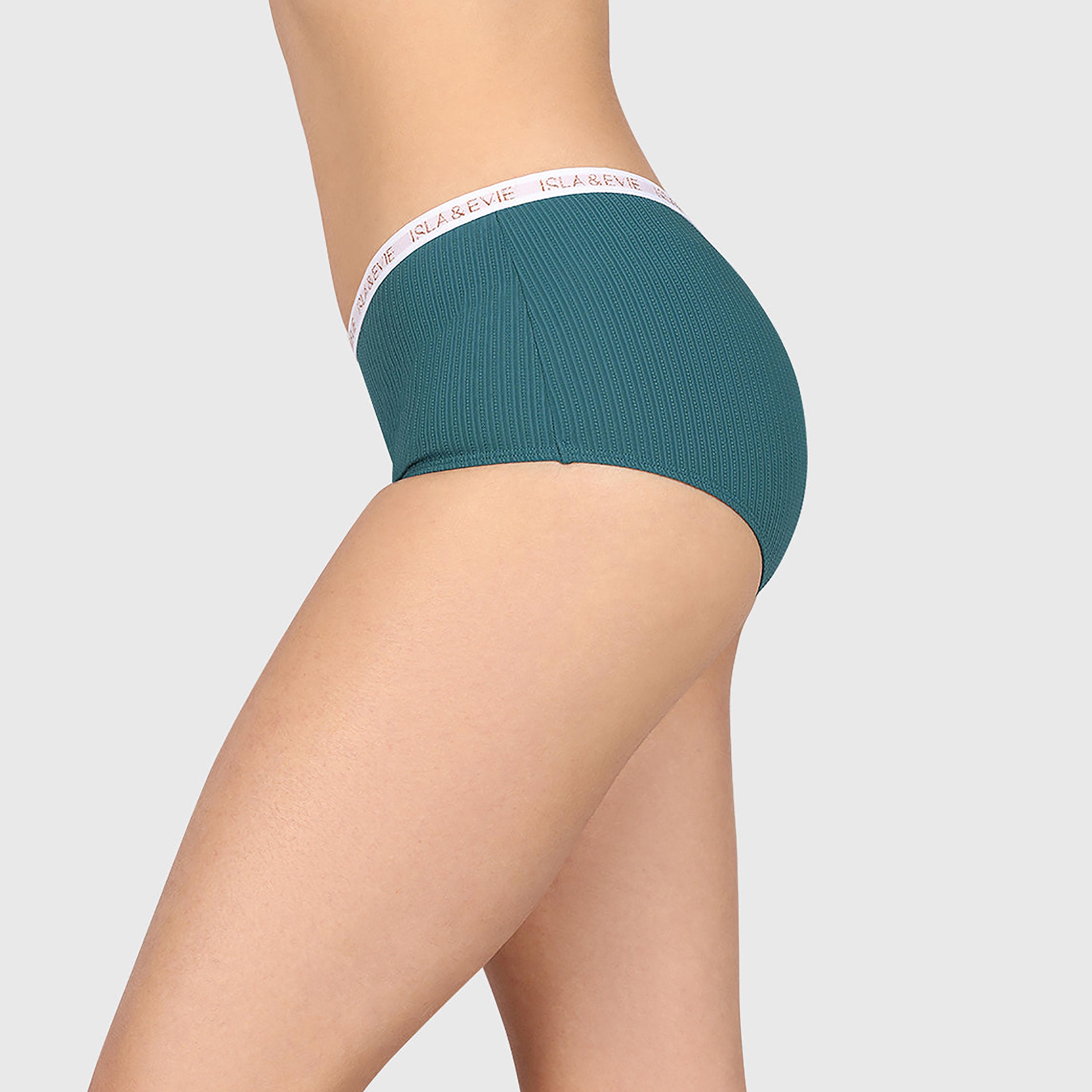 Isla & Evie Trend Trendy Ribbed Full Coverage Women's Boyshort-women-clothing-lingerie-panties-image-2