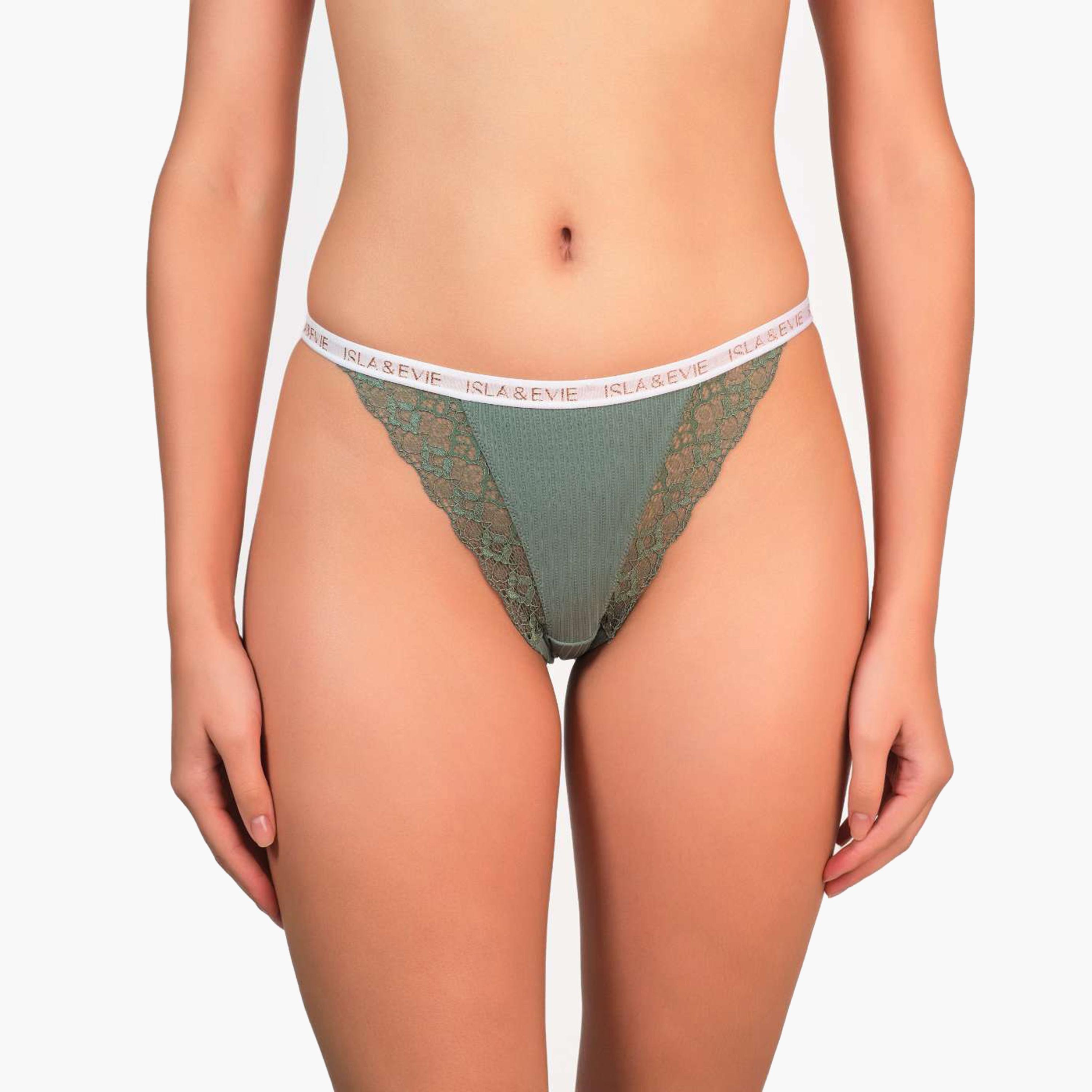 Isla & Evie Trendy Lace Low Coverage Women's Cheeky Panties-women-clothing-lingerie-panties-image-11