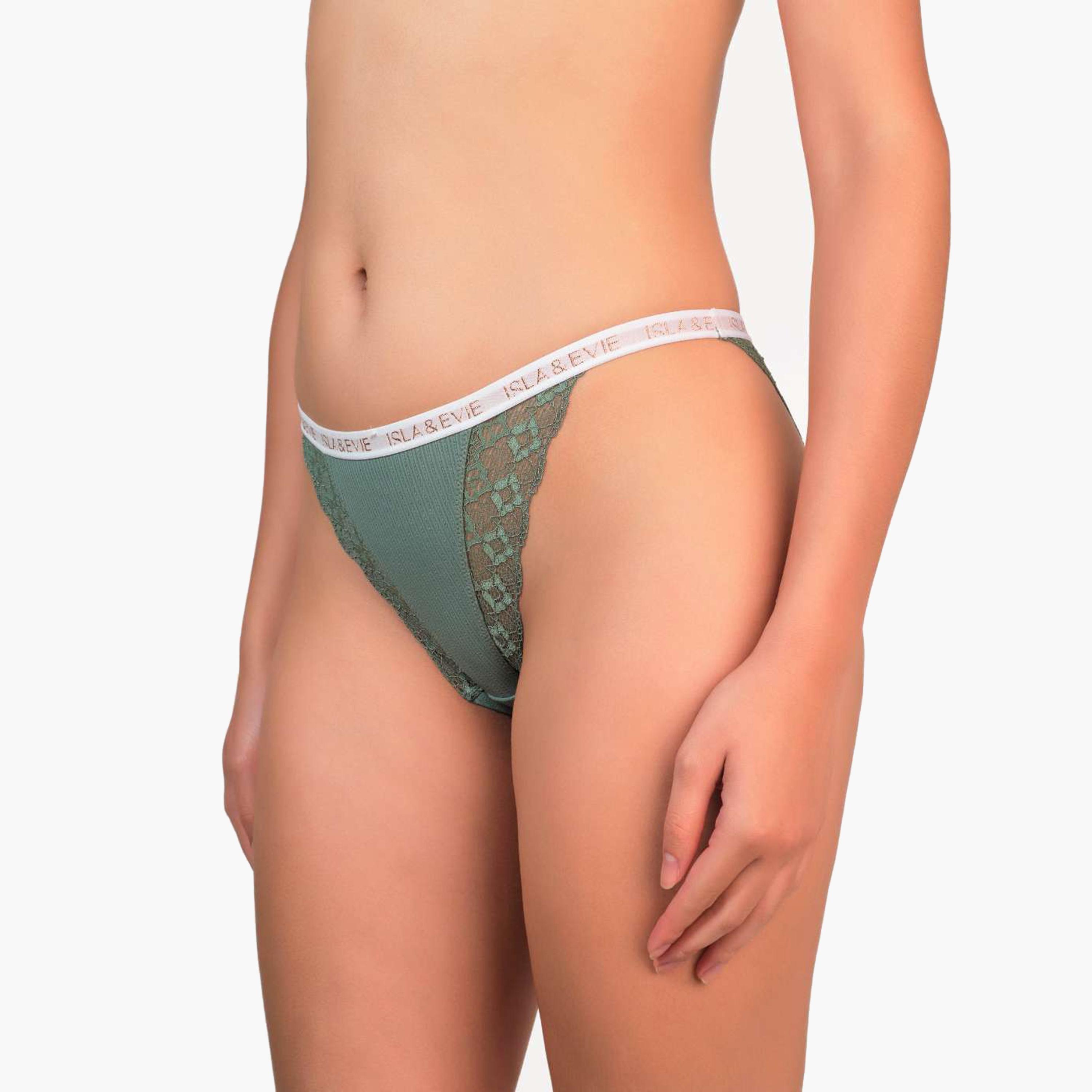 Isla & Evie Trendy Lace Low Coverage Women's Cheeky Panties-women-clothing-lingerie-panties-image-12