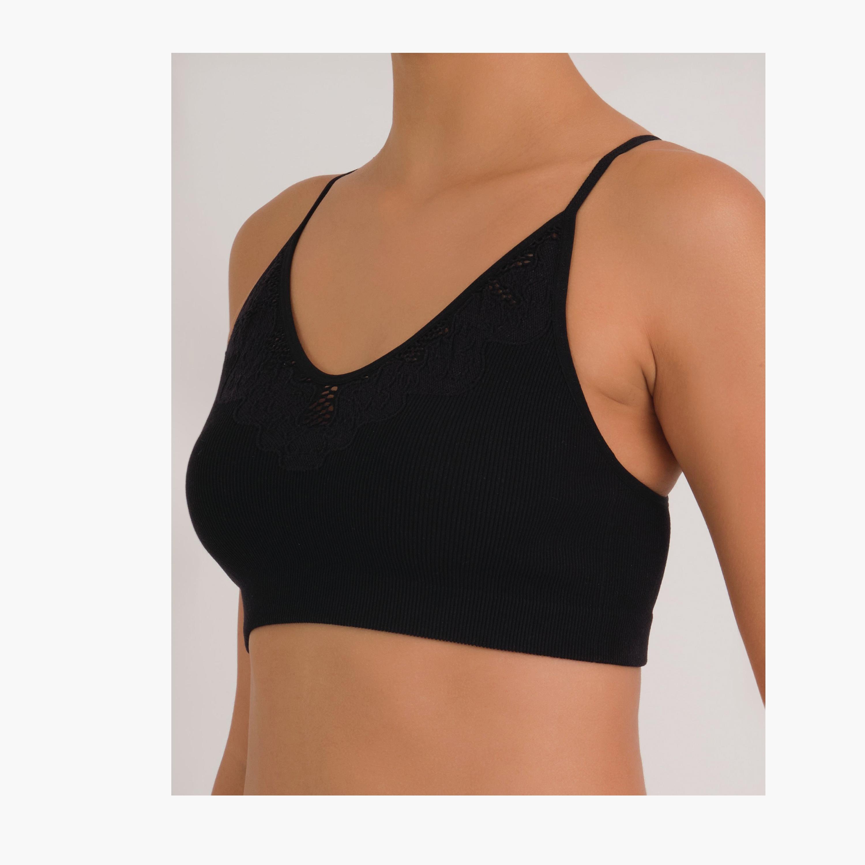 حمالة صدر نسائية براليت يومية بدون سلك بدعم خفيف وغير مبطنة من إيسلا آند إيفي-women-clothing-lingerie-bras-image-6