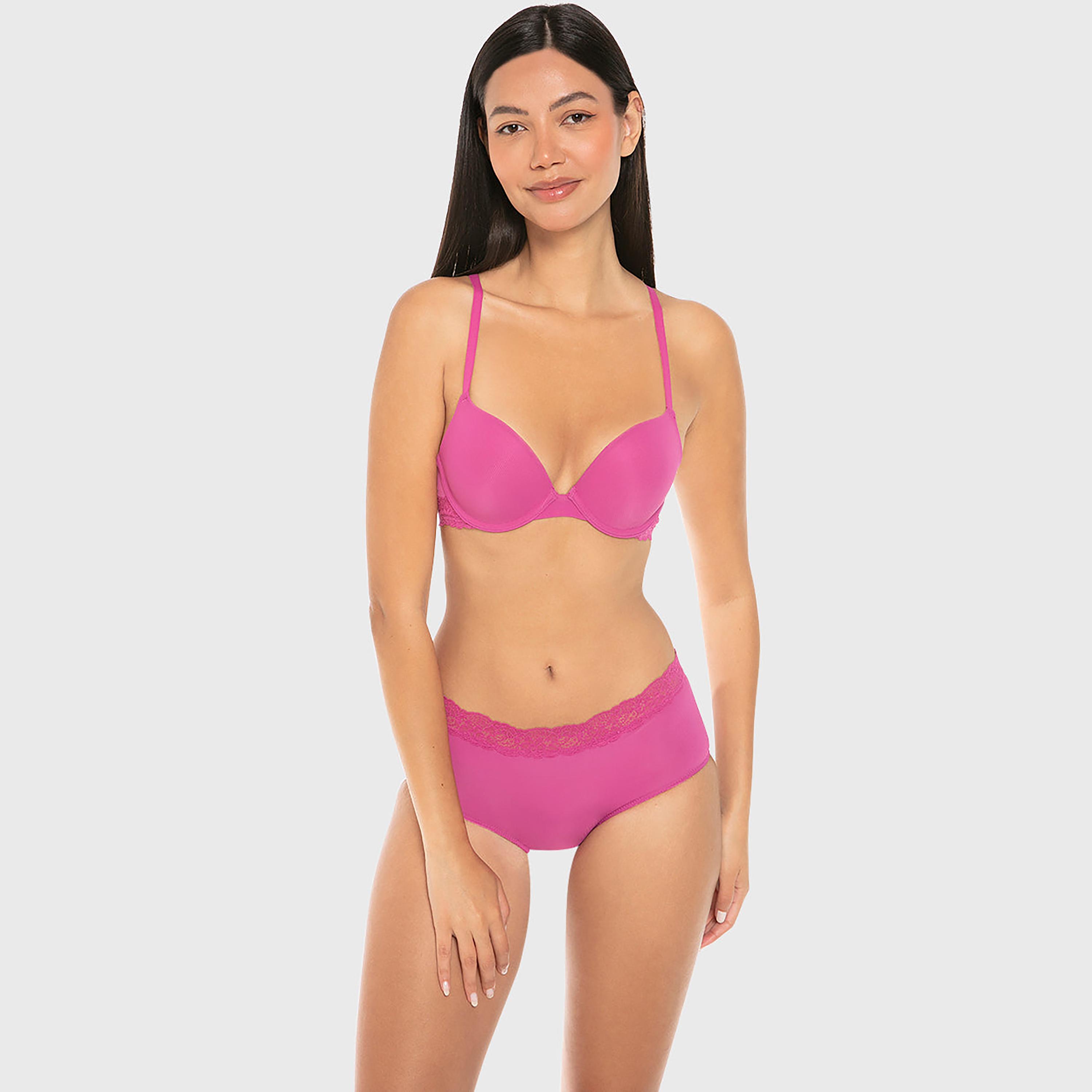 Isla & Evie Lace Trim Full Coverage Women's Boyshort-women-clothing-lingerie-panties-image-2