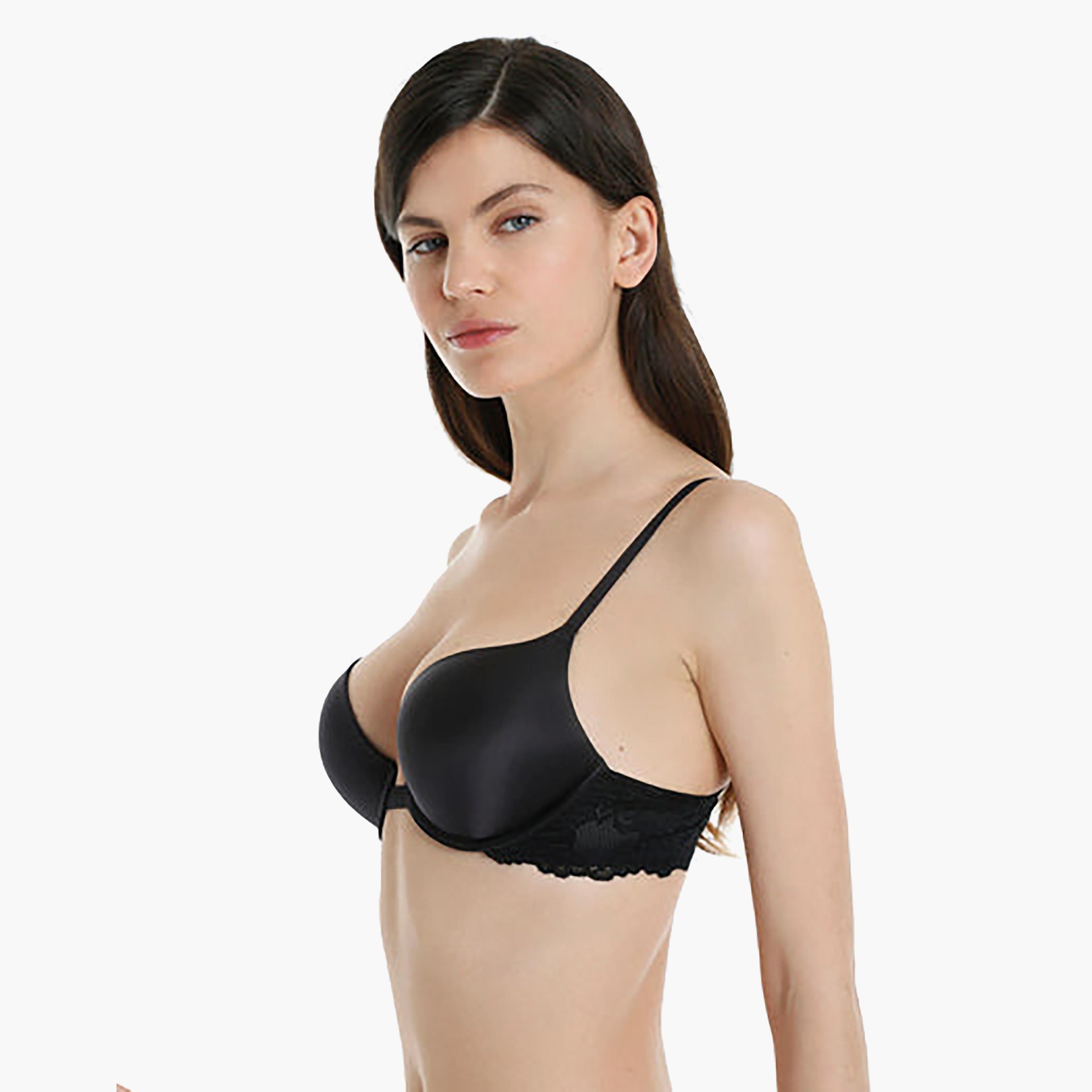 Isla & Evie Lace Wired High Support Padded Women's Push-Up Bra-women-clothing-lingerie-bras-image-2