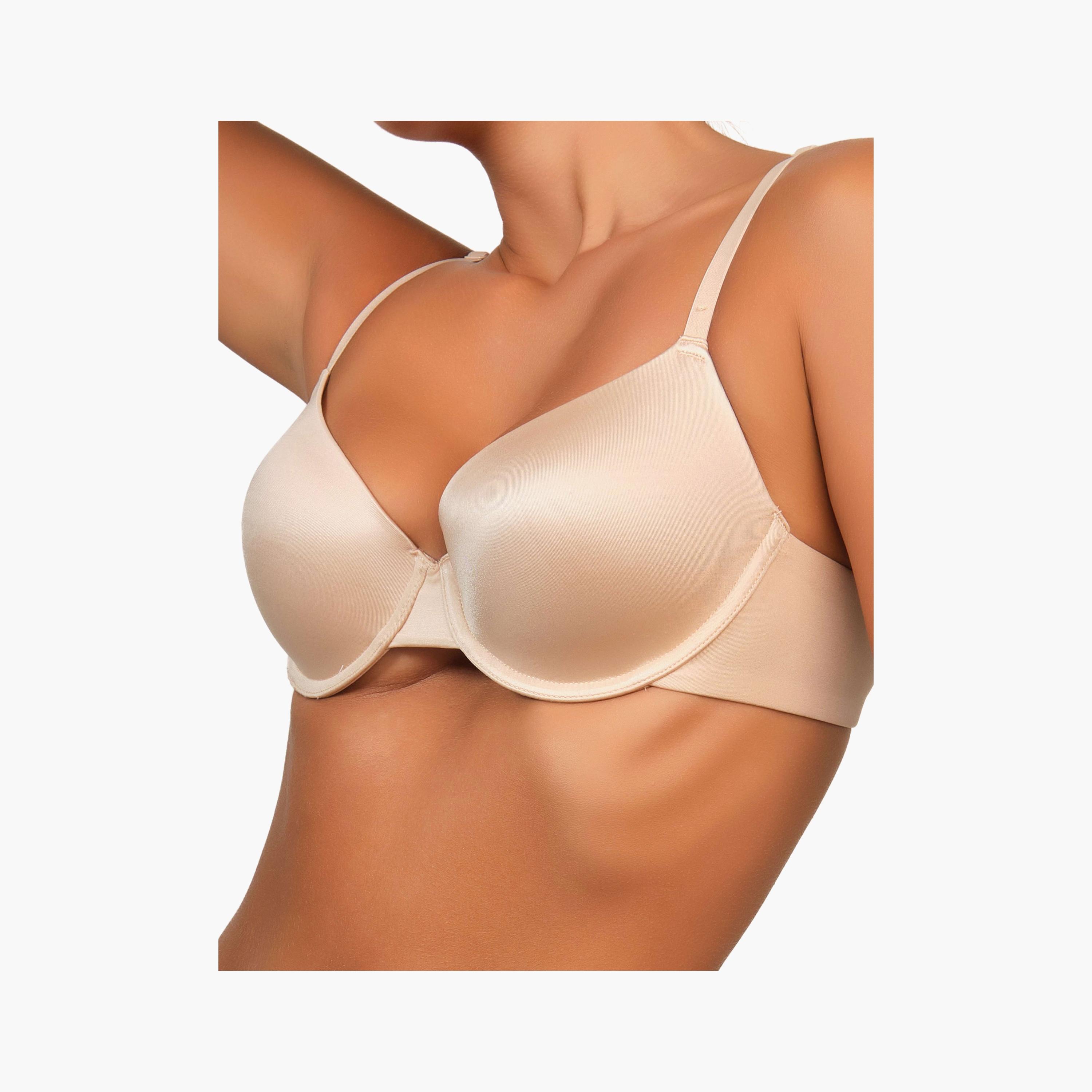 Isla & Evie Everyday Wired Medium Support Lightly Lined Women's Demi Bra-women-clothing-lingerie-bras-image-2