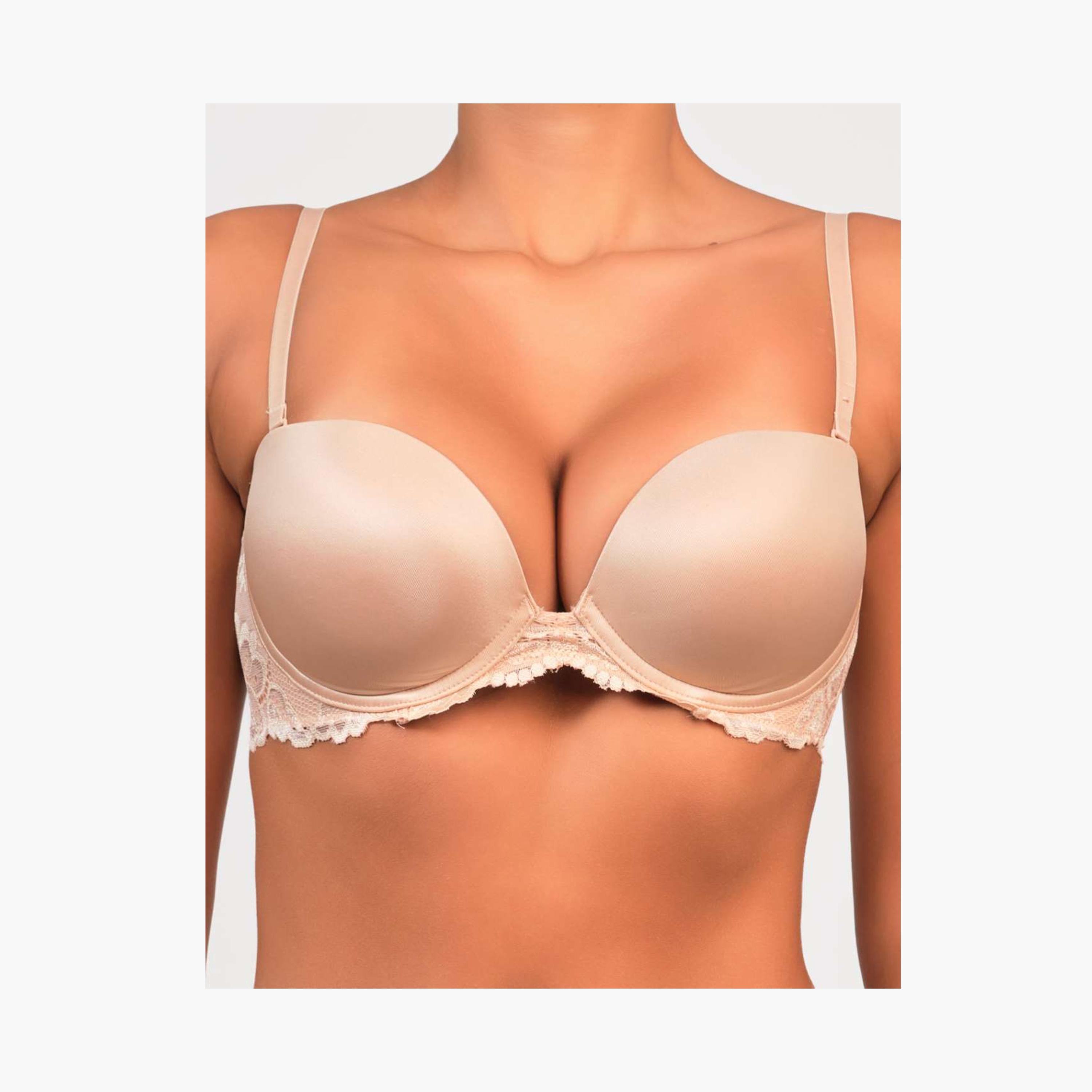 Isla & Evie Lace Wired Medium Support Lightly Lined Women's Strapless Bra-women-clothing-lingerie-bras-image-1