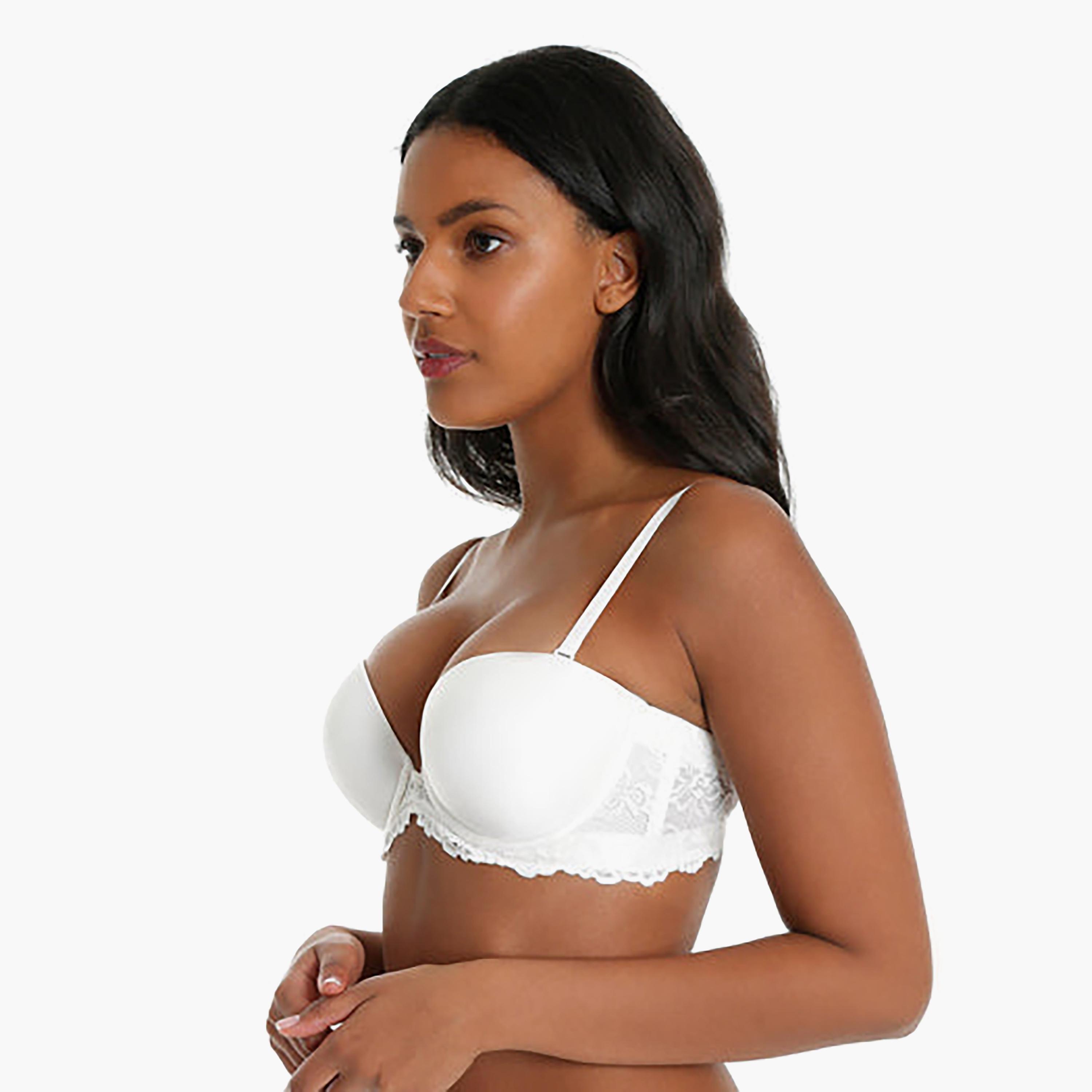 Isla & Evie Lace Wired Medium Support Lightly Lined Women's Multiway Bra-women-clothing-lingerie-bras-image-2
