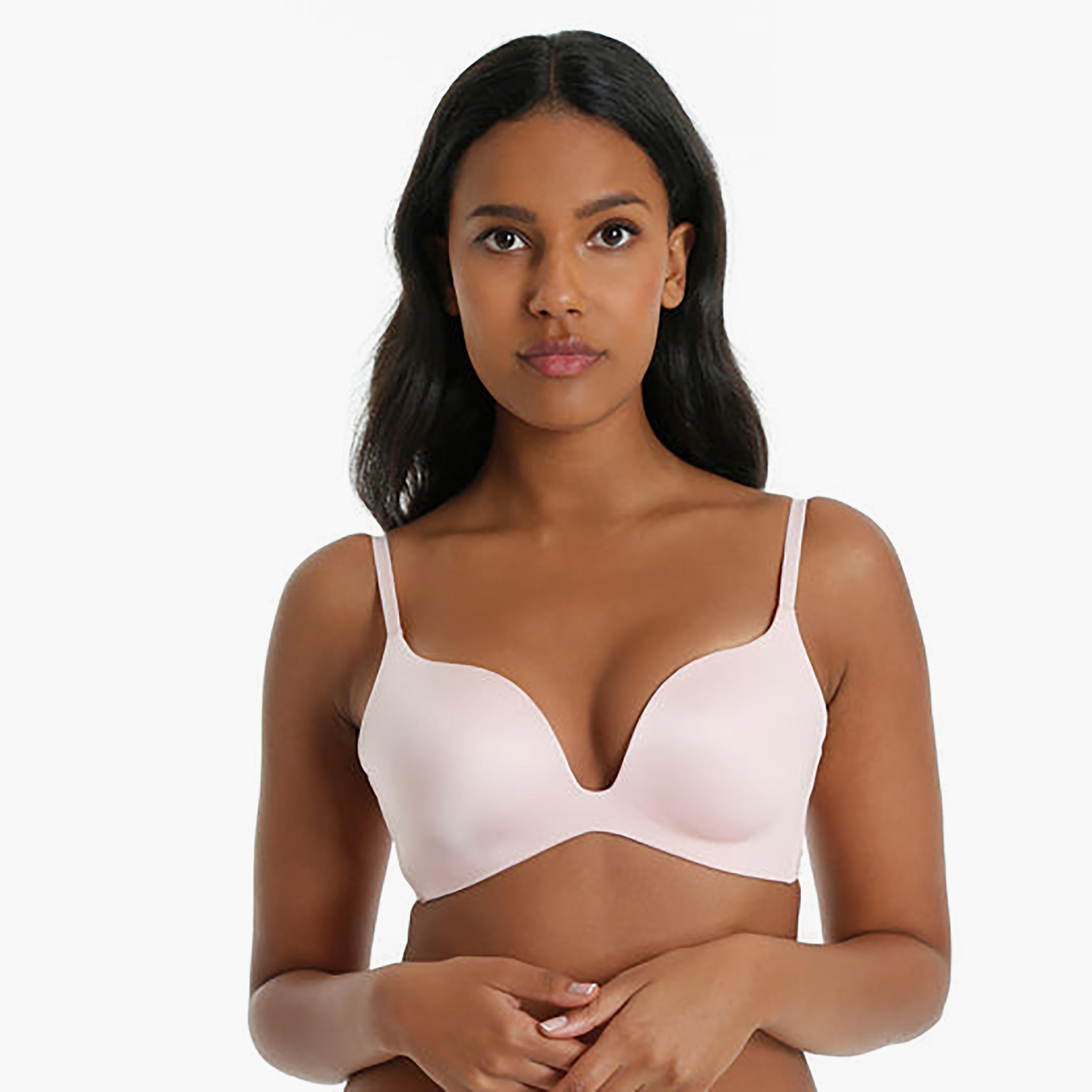 حمالة صدر نسائية بدون سلك بدعم خفيف وغير مبطنة بتصميم بلانج من إيسلا آند إيفي-women-clothing-lingerie-bras-image-4