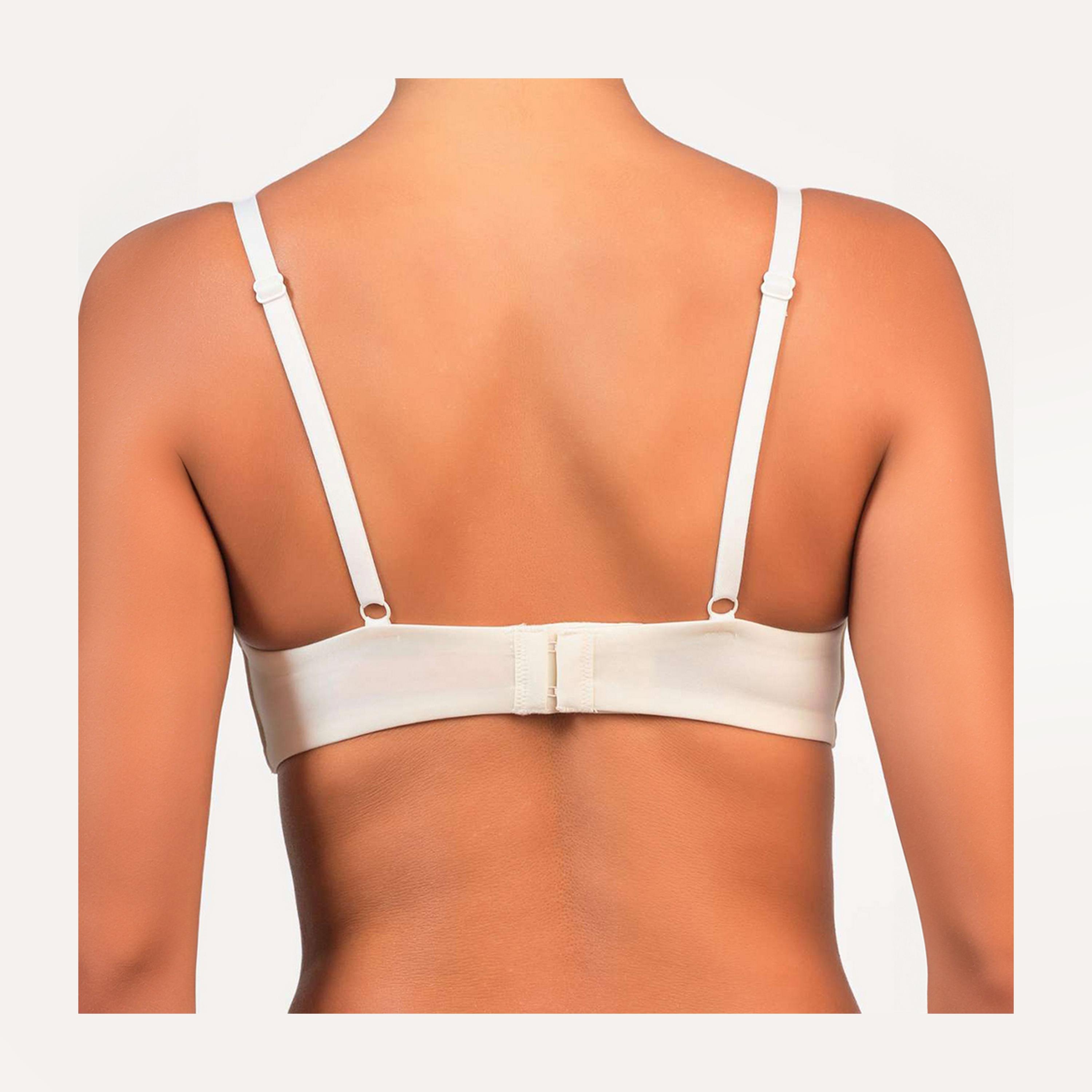 Isla & Evie Comfortable Everyday Non-Wired Light Support Padded Women's Plunge Bra-women-clothing-lingerie-bras-image-6