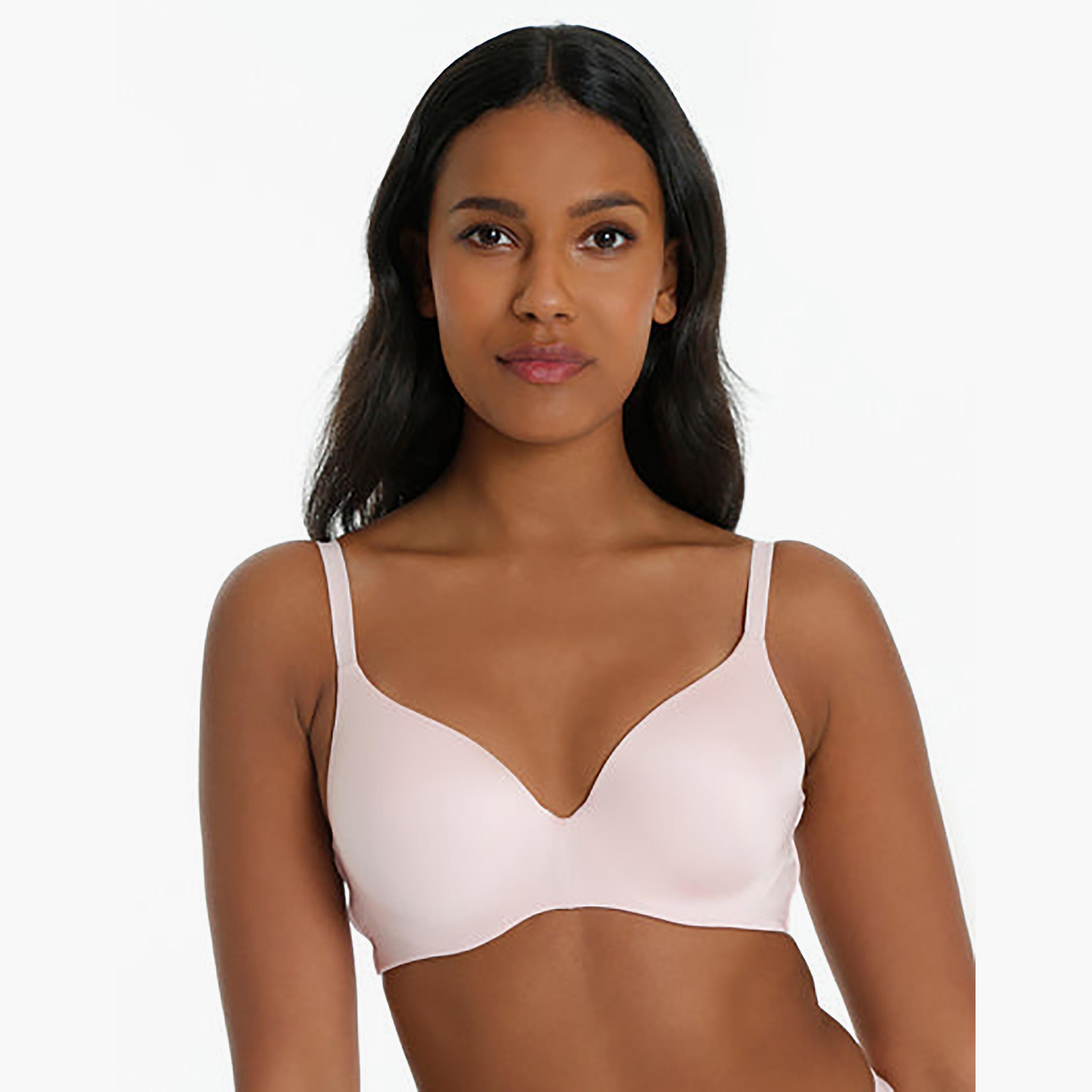 La Senza Everyday Lightly Padded Non-Wired Medium Support White Women's Plunge Bra-women-clothing-lingerie-bras-image-1