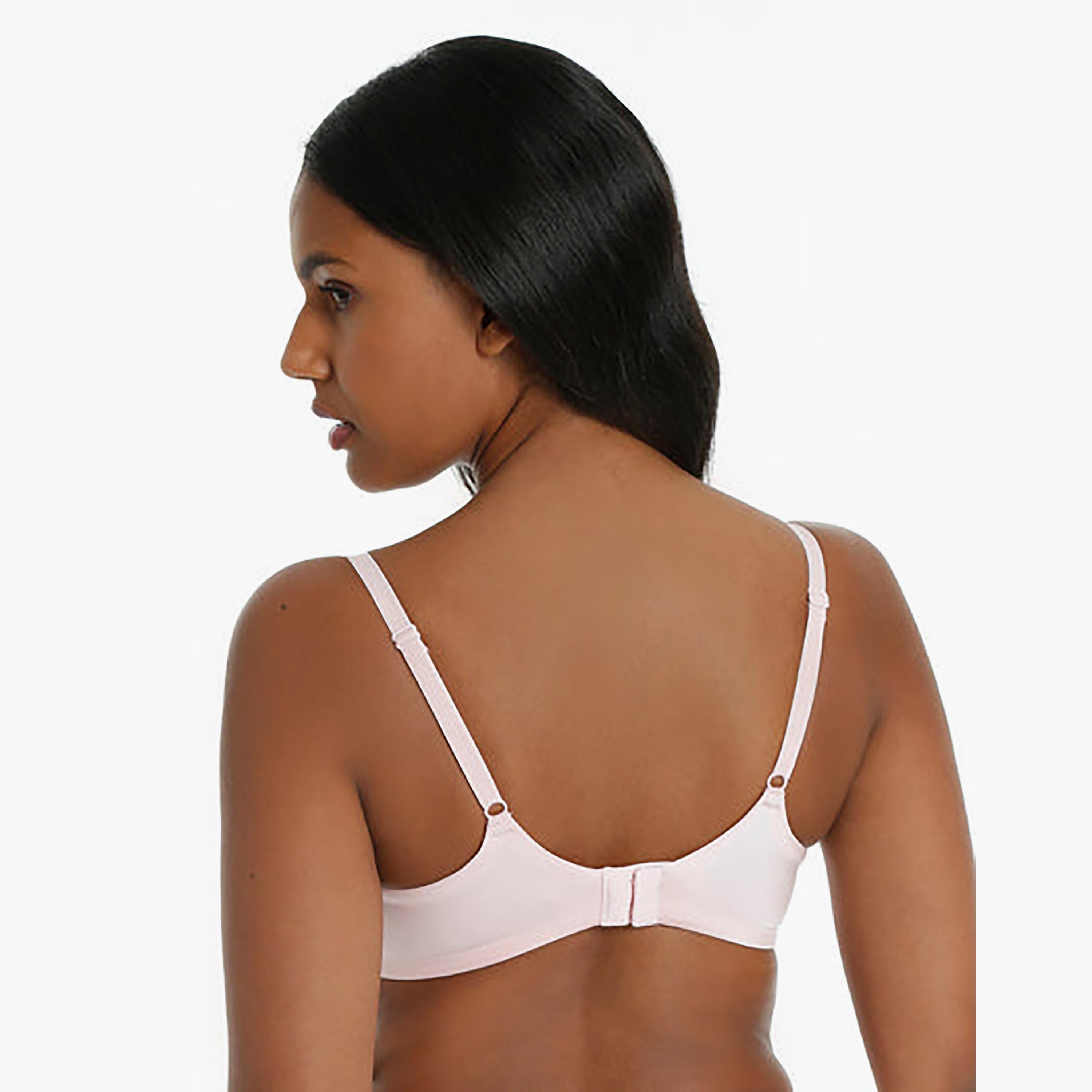 La Senza Everyday Lightly Padded Non-Wired Medium Support White Women's Plunge Bra-women-clothing-lingerie-bras-image-6