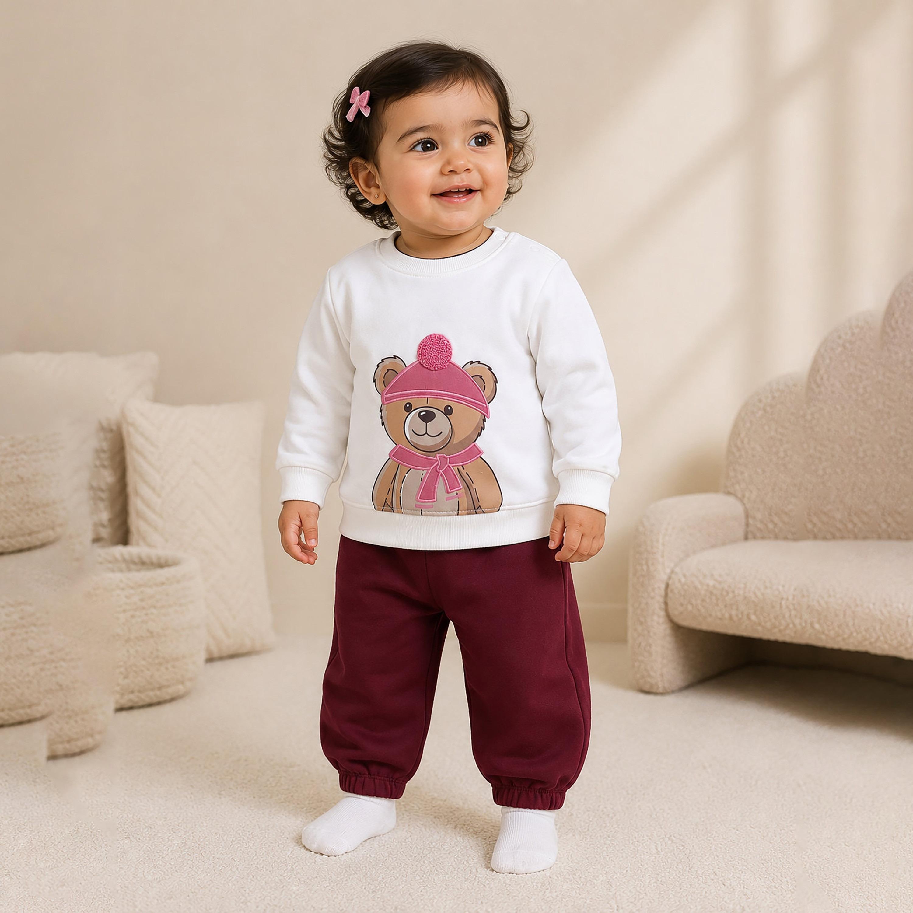 Victor and Jane 2-Piece Long Sleeves Sweatshirt & Joggers-baby-girls-clothing-setsandcoords-image-2