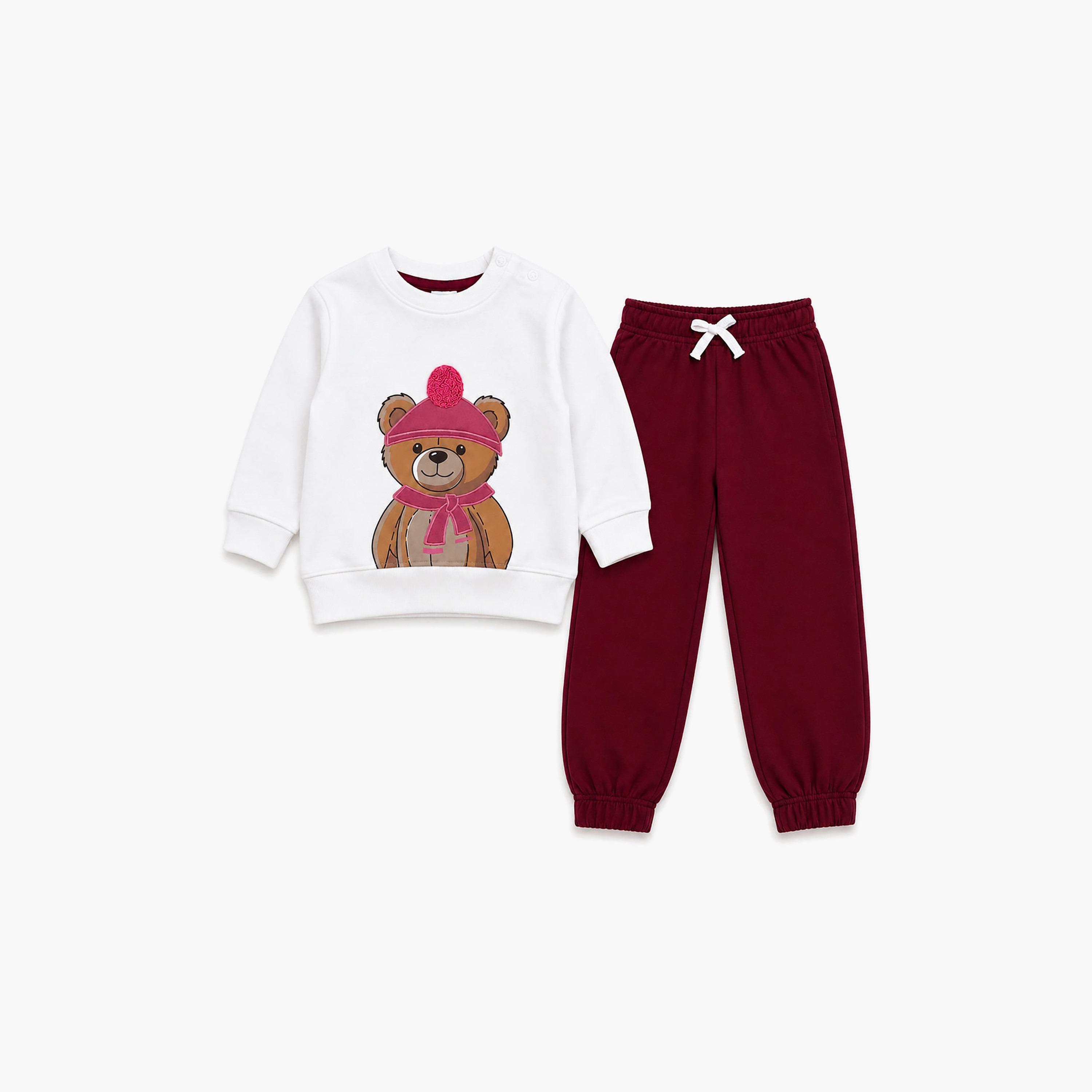 Victor and Jane 2-Piece Long Sleeves Sweatshirt & Joggers-baby-girls-clothing-setsandcoords-image-3