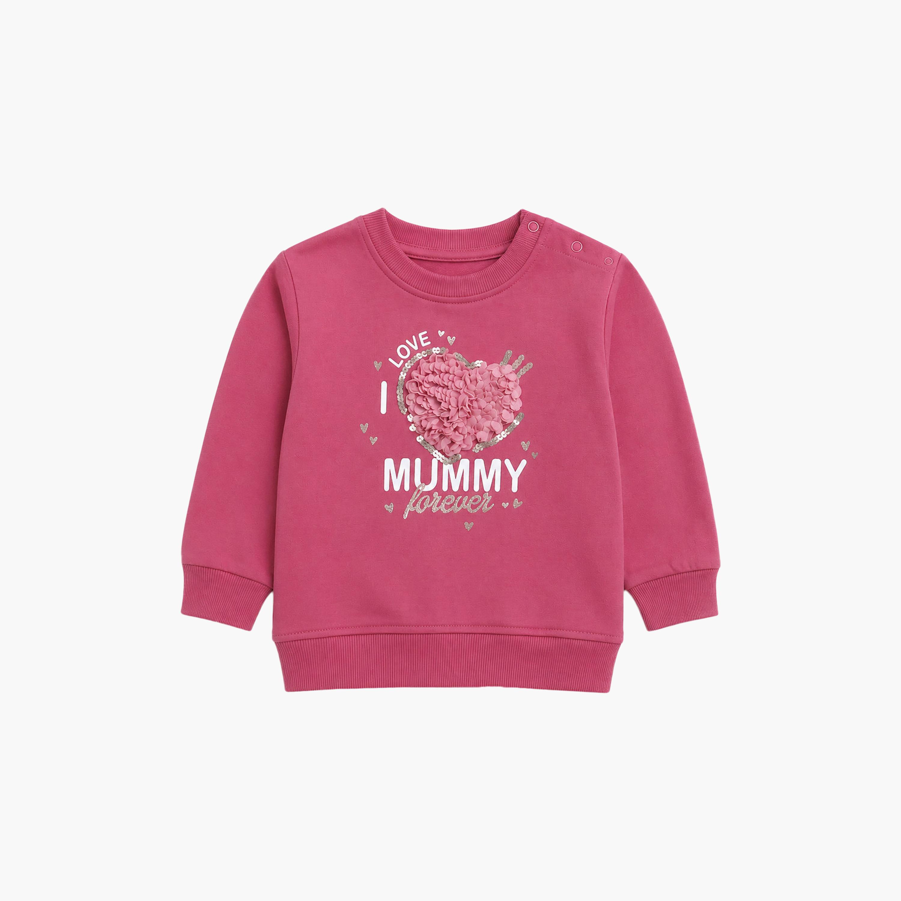 Victor and Jane 2-Piece Long Sleeves Sweatshirt & Printed Joggers-baby-girls-clothing-setsandcoords-image-4
